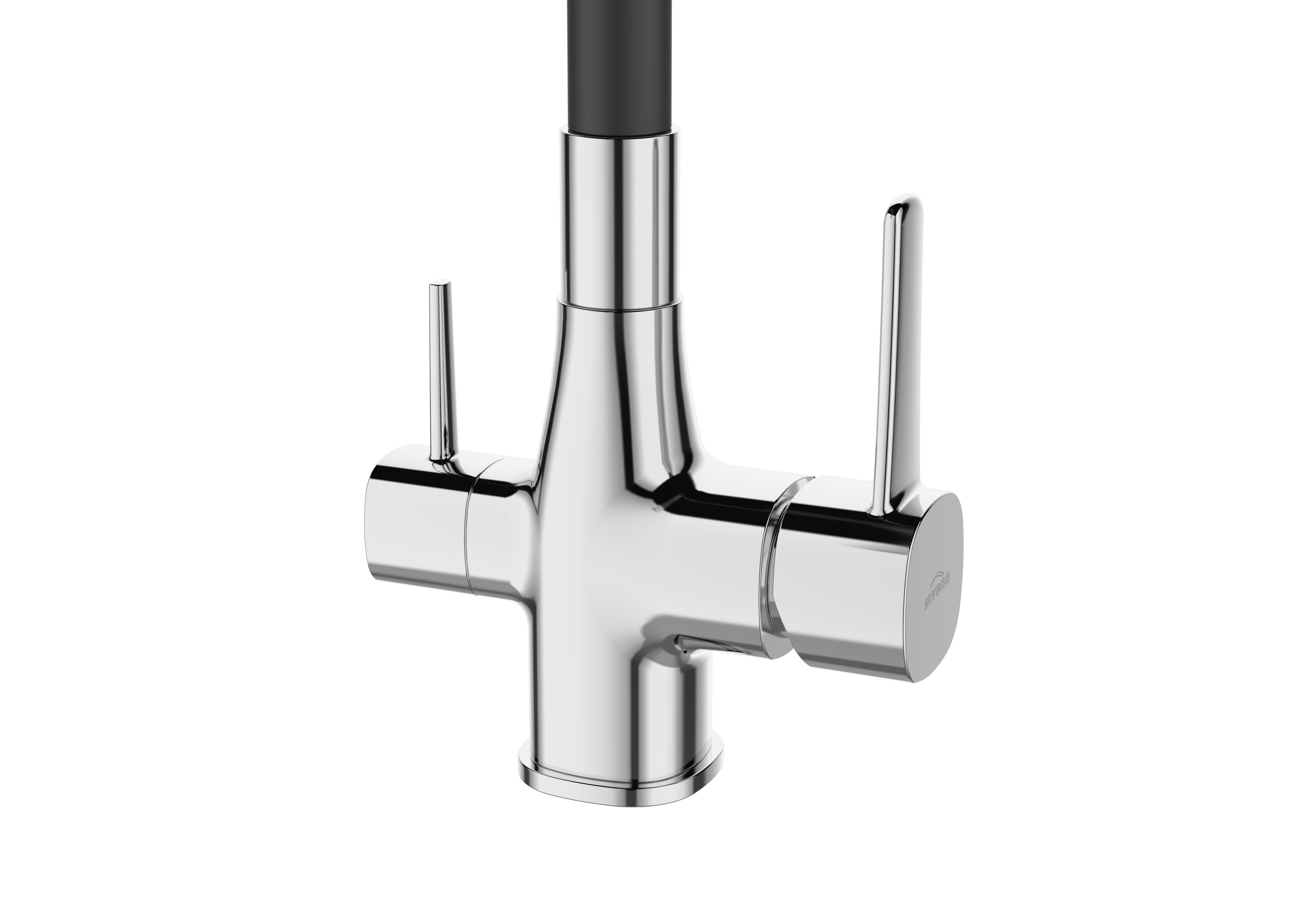 Bateria kuchenna Glamour z filtrem czarna/chrom - 2