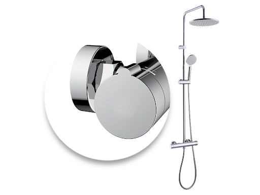 Coluna de duche com torneira cromado Sensea Essencial - 8