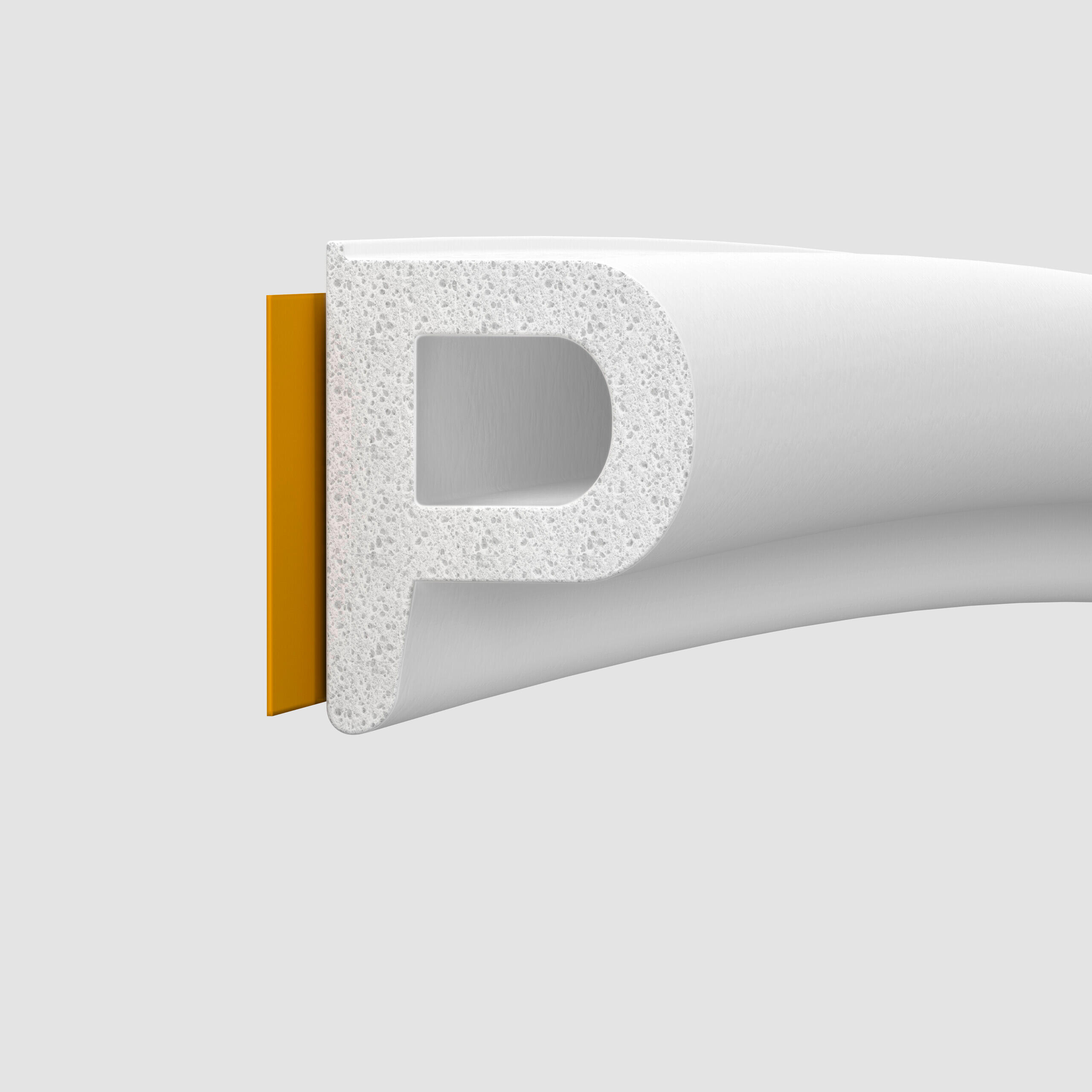 Fita de calafetagem 6M PVC BRANCO TESA P-PROFILE - 5