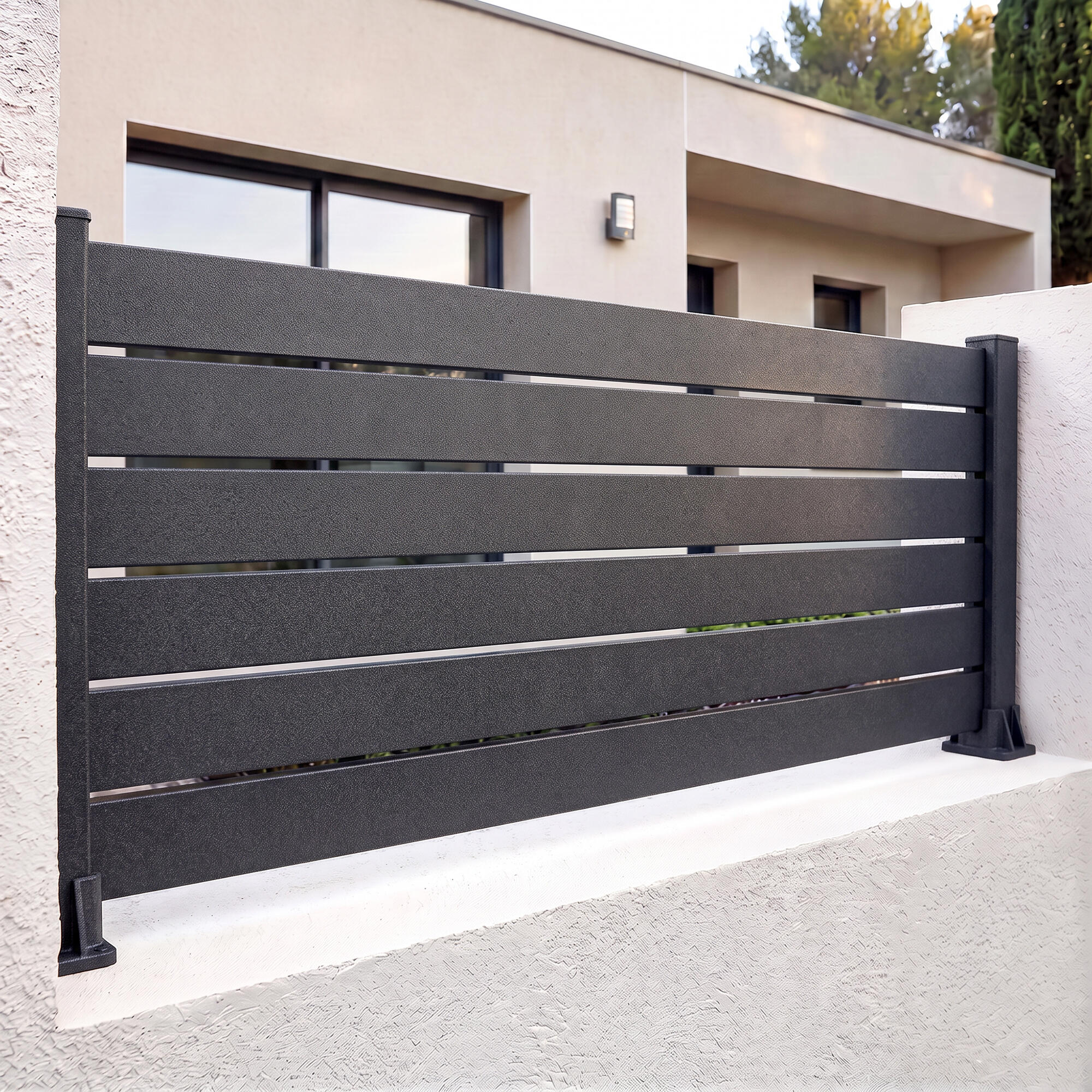 Pintura exterior color negro para aluminio, acero inoxidable, acero, hierro, cancela EUROTEX brillante 4L aplicación directa sobre el óxido - 3