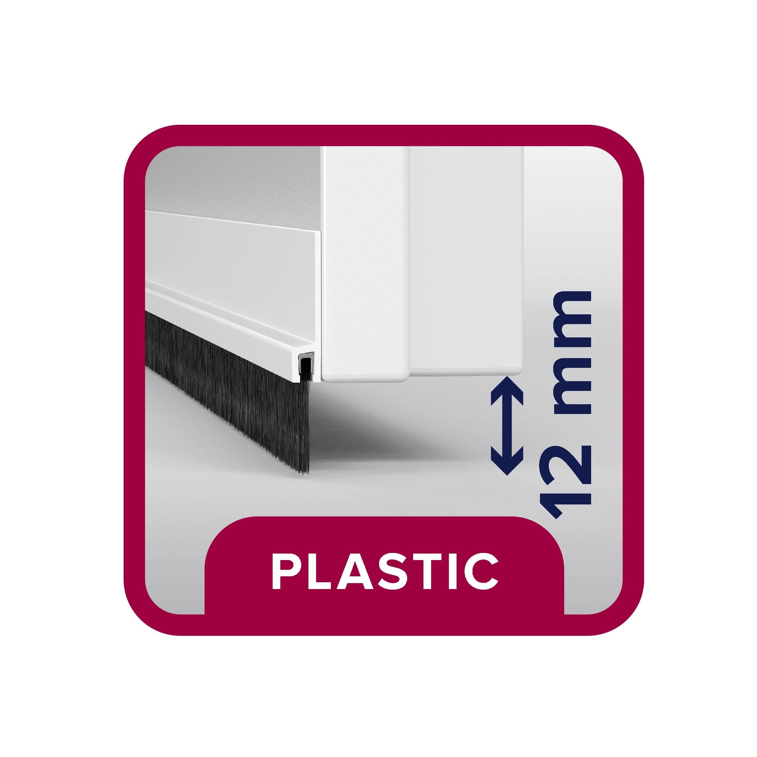 Veda porta adesivo 1M PVC BRANCO TESA - 7