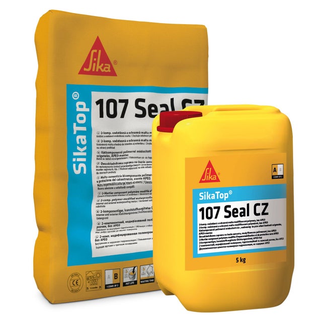 Cementowa zaprawa do wykonywania hydroizolacji SikaTop -107 Seal CZ 25 kg, dwuskładnikowa