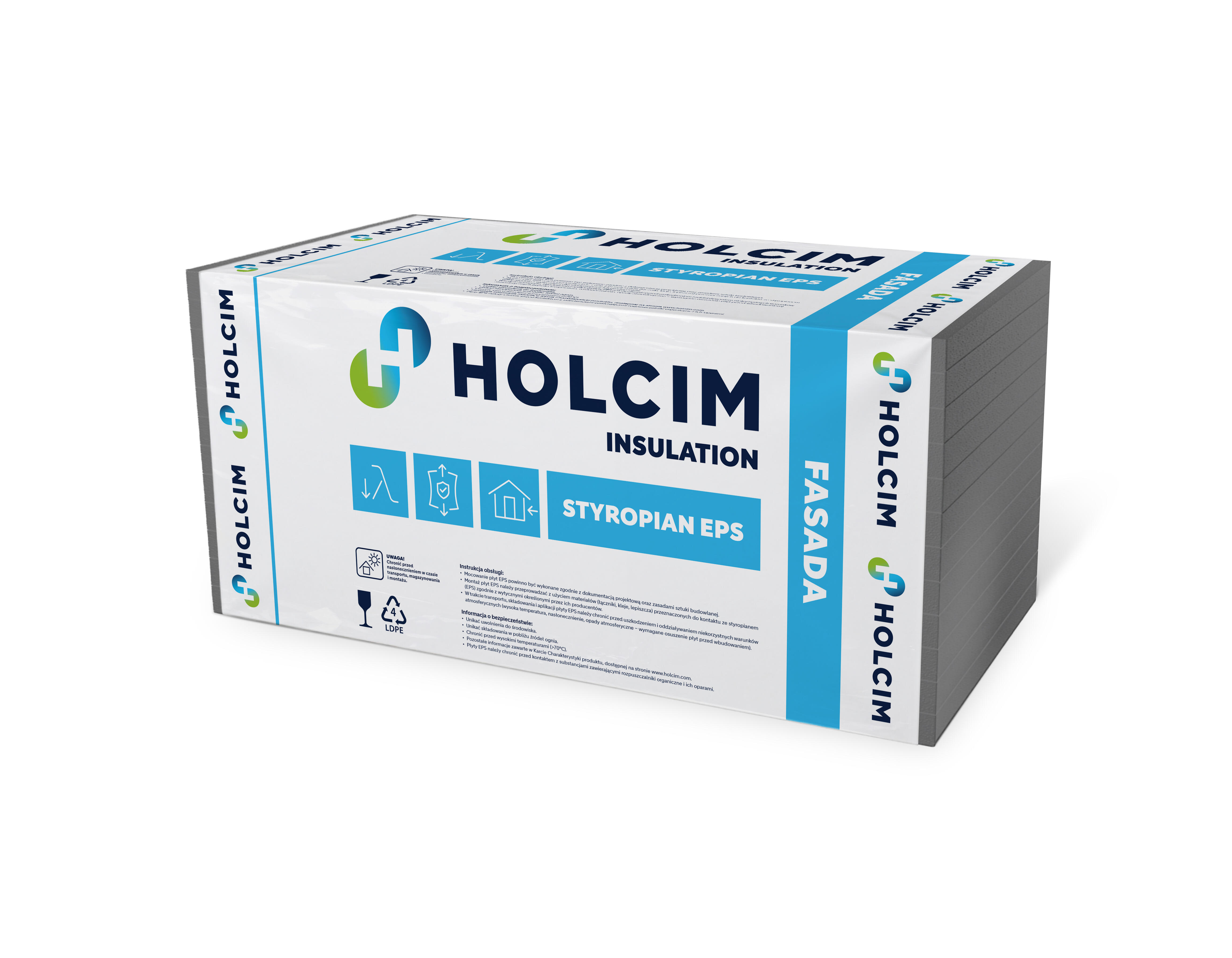 Styropian Holcim Fasada Standard 33 5cm EPS 0.033 W/(mK) 6 m2 - 2