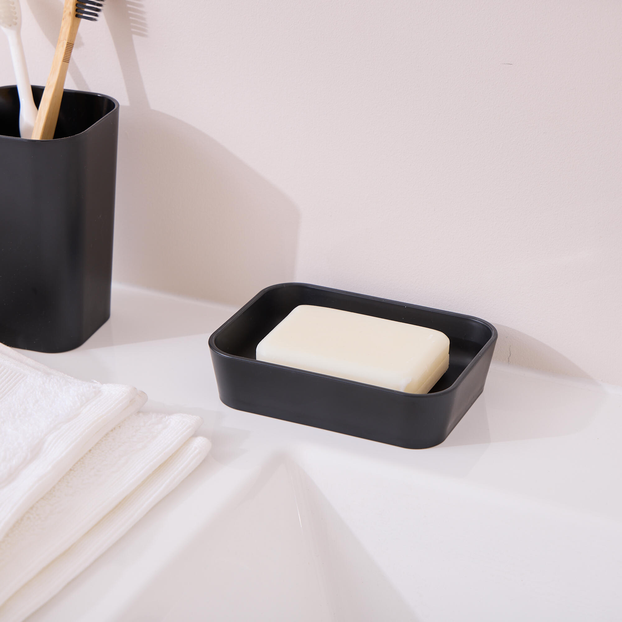 Porta sapone Essential nero in polistirene - 2