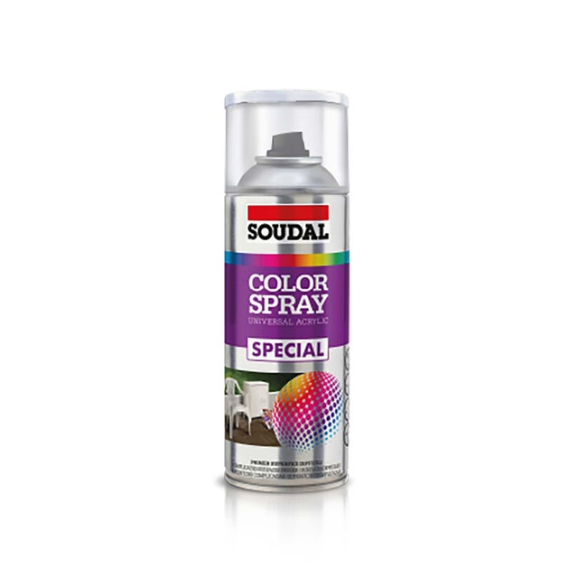 Primaire plastique aérosol transparent 400 ml - SOUDAL