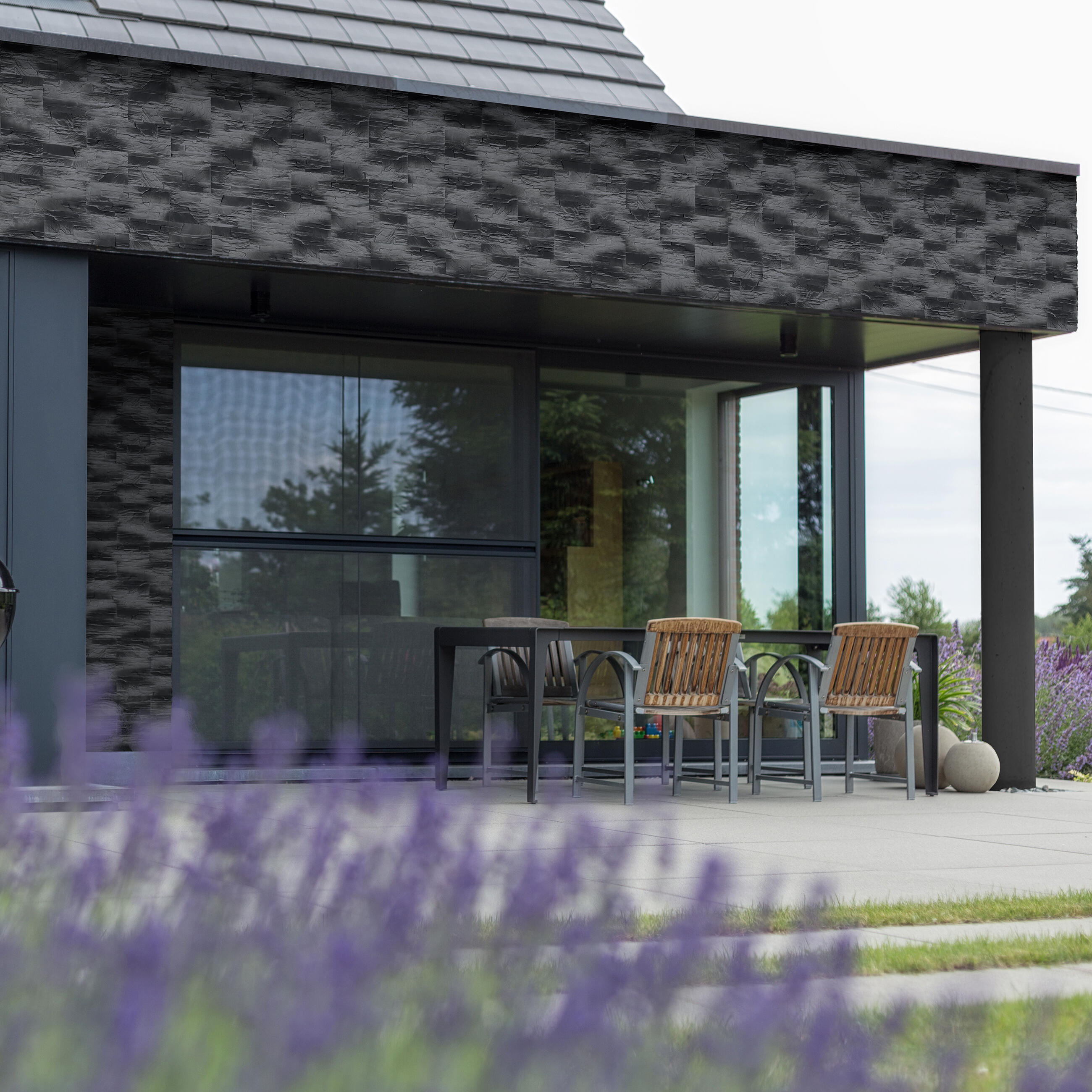 Kamień elewacyjny dekoracyjny betonowy Elbrus Graphite 0.42m2 Max-Stone