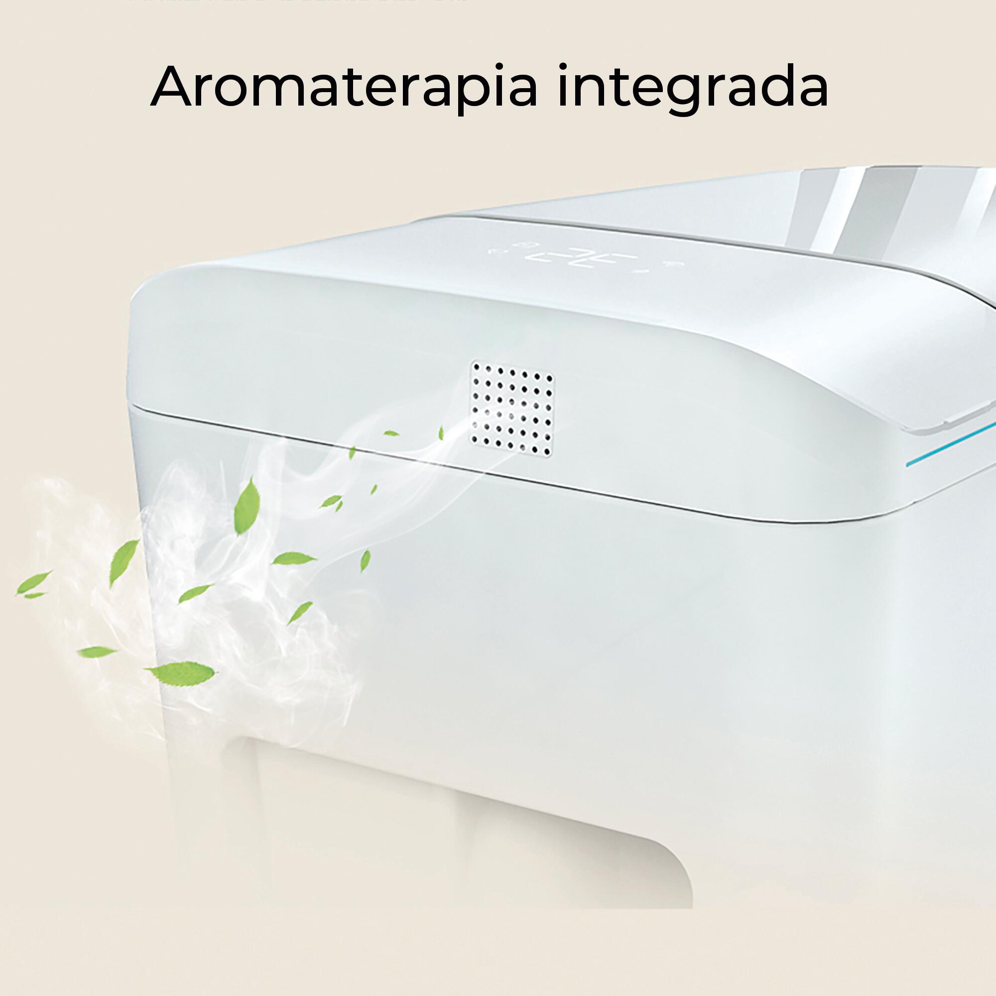Inodoro Japonés ArteCristal Smart Arte Wash aroma in-tank color blanco con salida dual y cánula de limpieza automática y manual, higiene intima avanzada, función de secado y asiento calefactable - 5