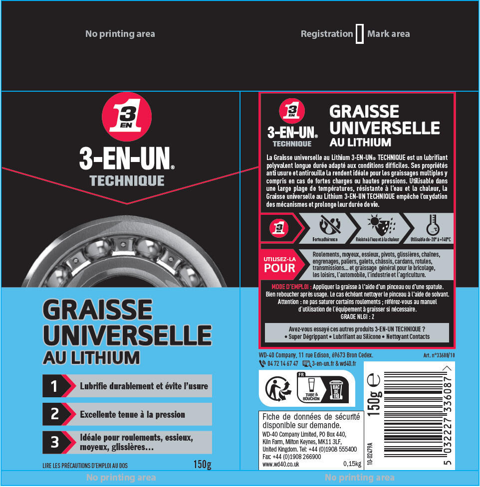 Graisse 3-EN-UN TECHNIQUE en tube 150 g - 12