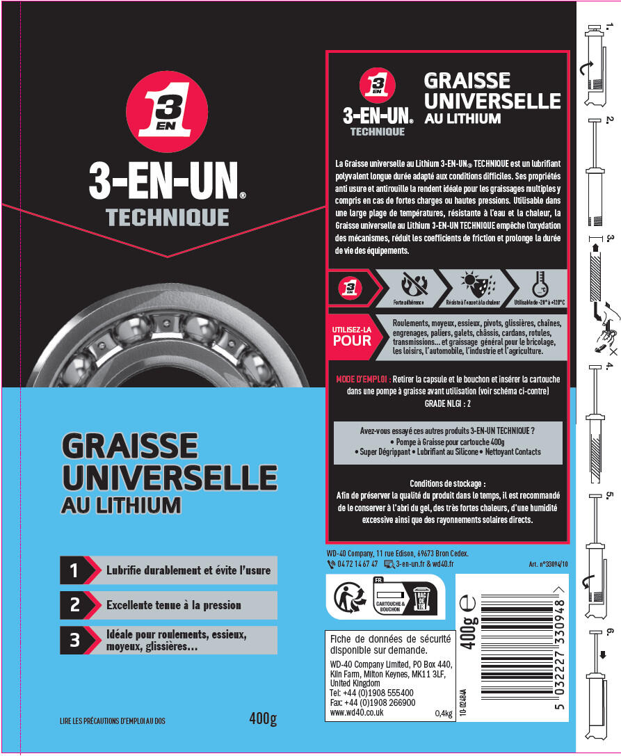Graisse au Lithium - 3-EN-UN - 4