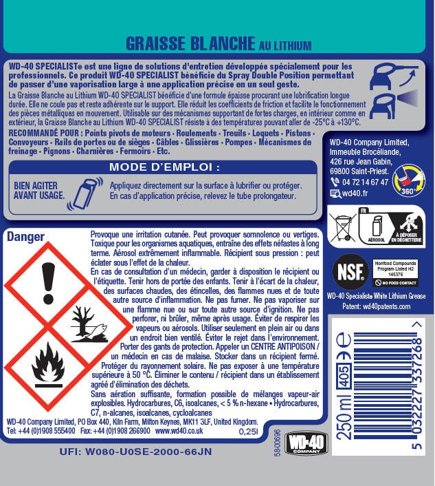 Graisse blanche au lithium 400 ml - WD-40 - 4