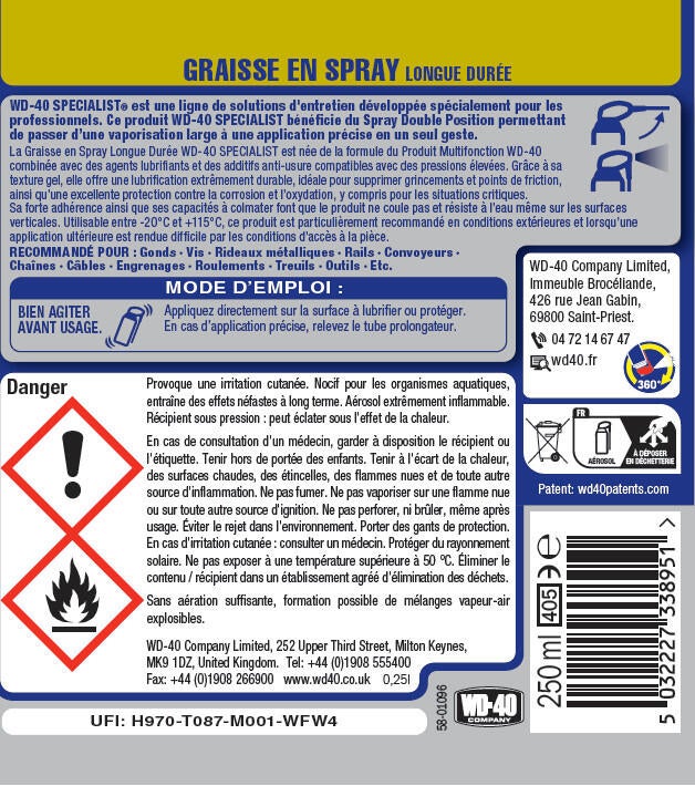 Graisse en spray 400 ml - WD-40 - 4