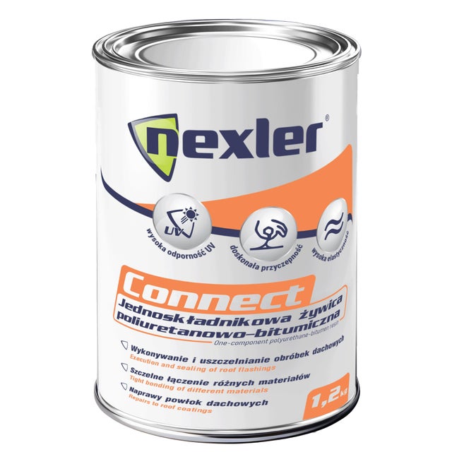Nexler Connect 1,2 kg, jednoskładnikowa żywica poliuretanowo-bitumiczna