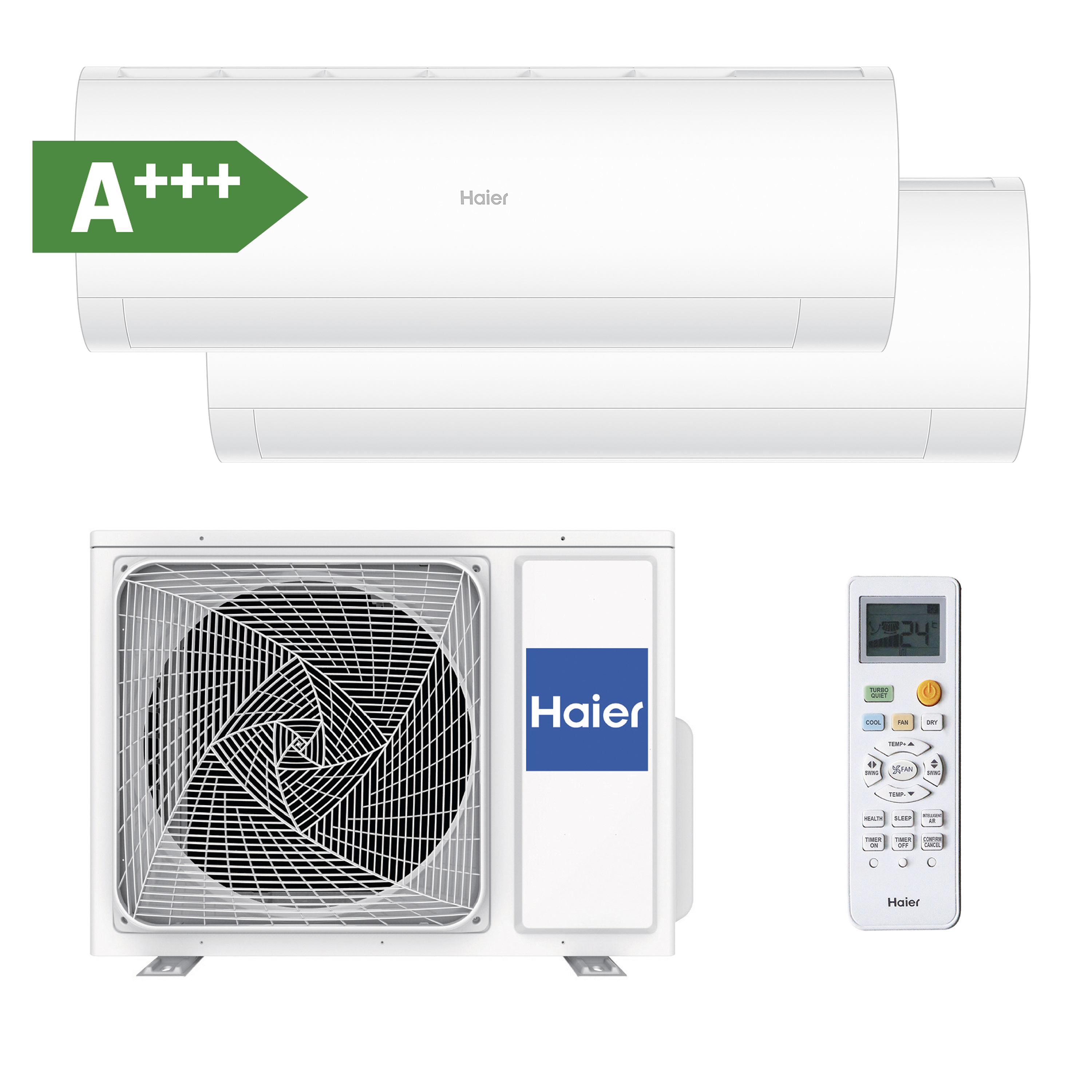 Ar condicionado fixo (2X1) 9000 + 9000 Btu Haier Perla premium - 2