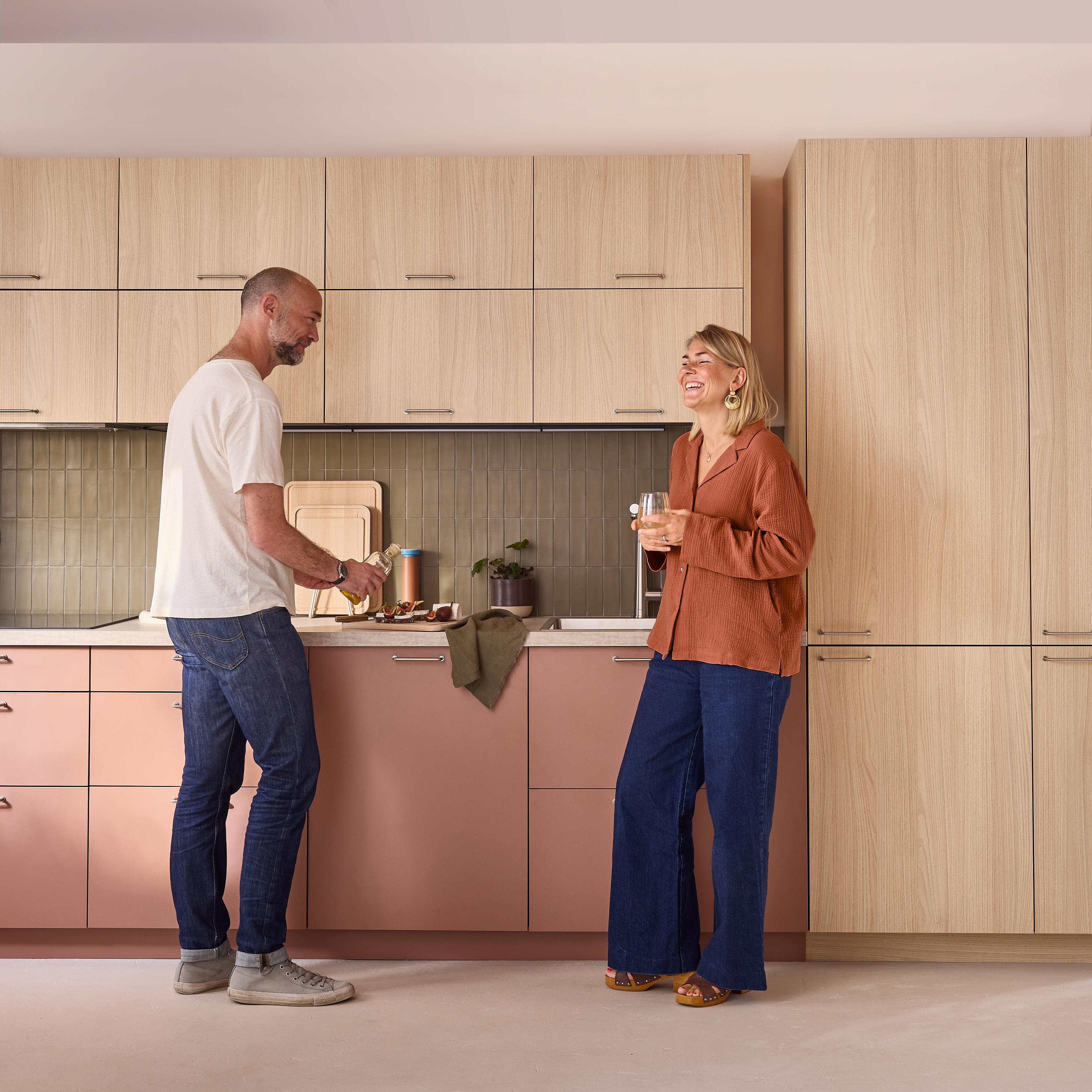 Painel de cozinha Delinia Hudson 37x77  carvalho claro - 3