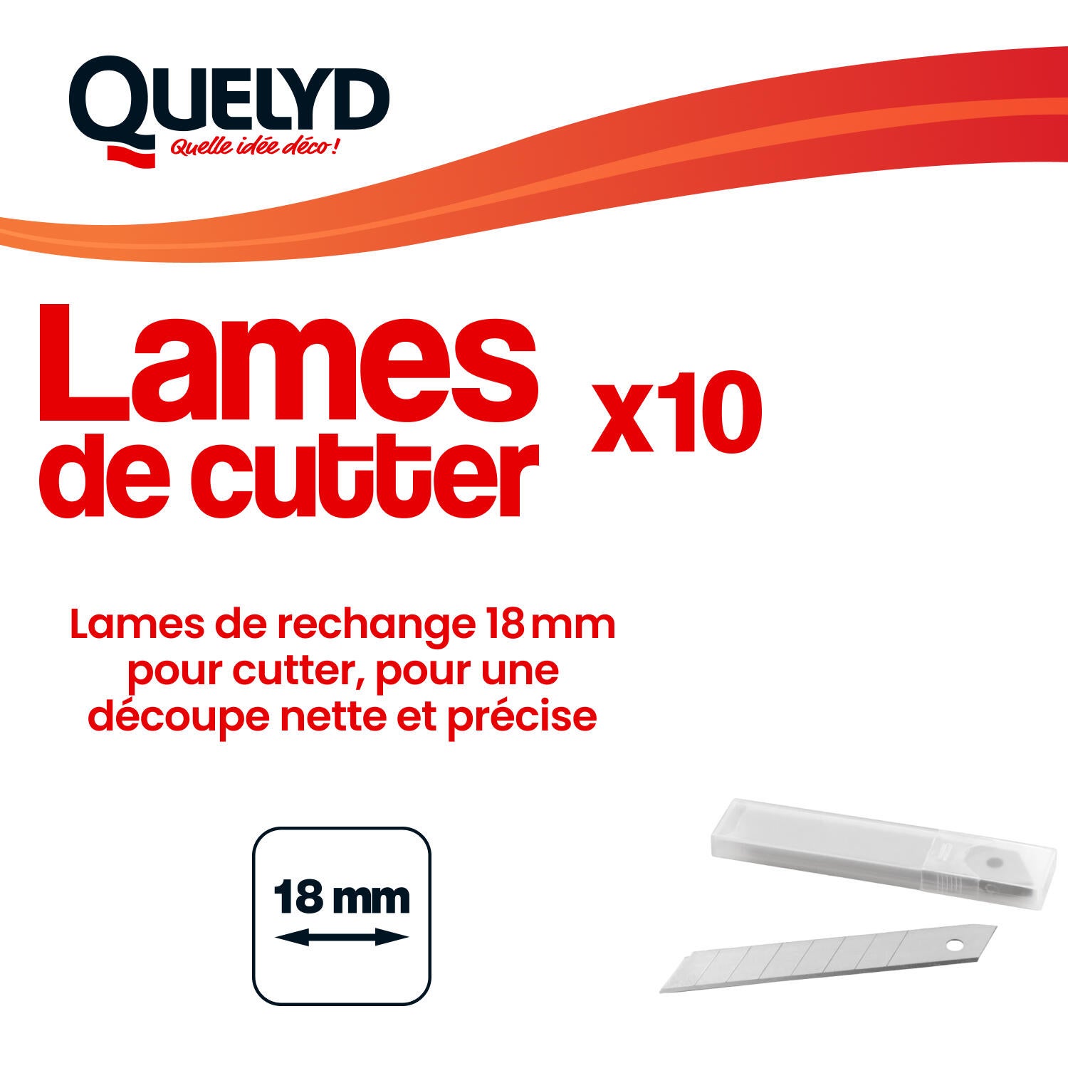 Recharge de lame de cutter X10 QUELYD - 2