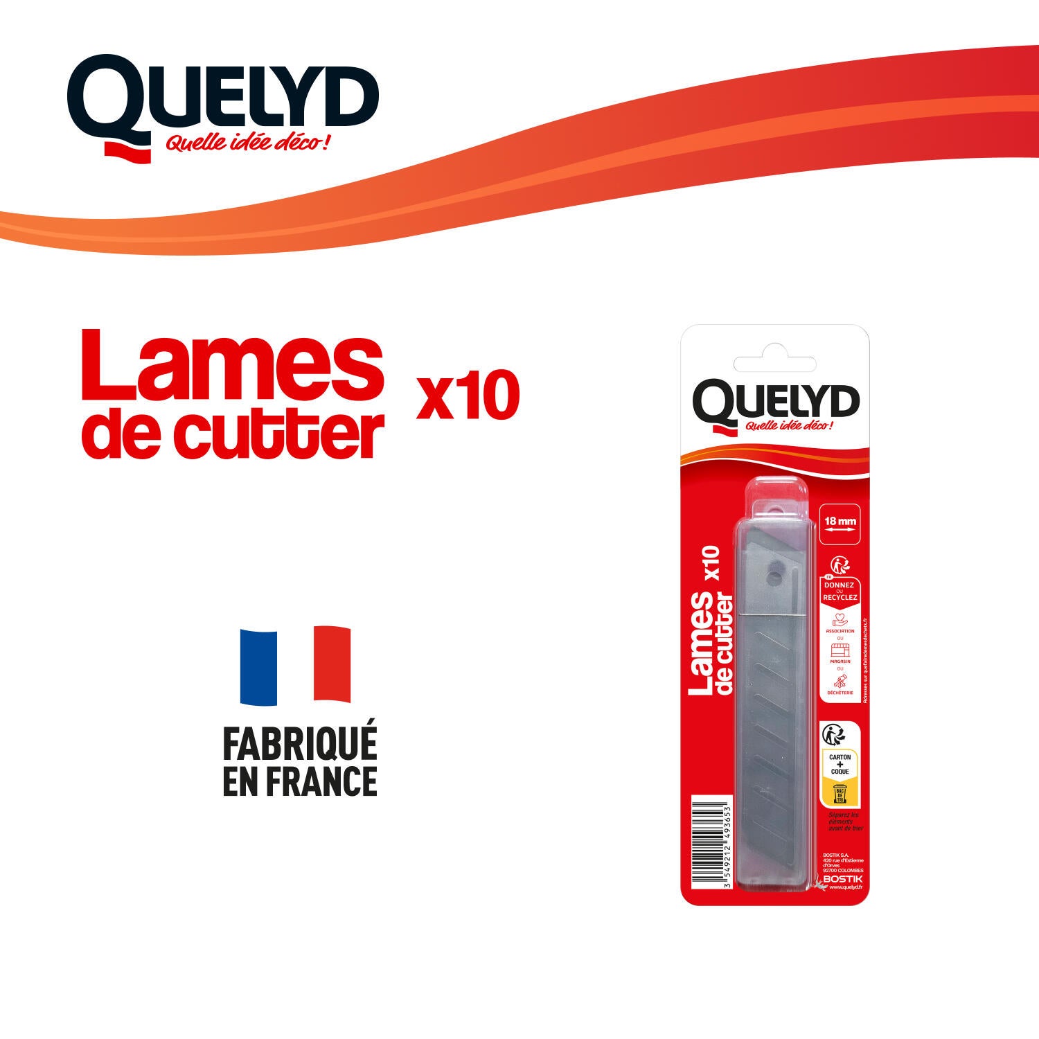 Recharge de lame de cutter X10 QUELYD - 7