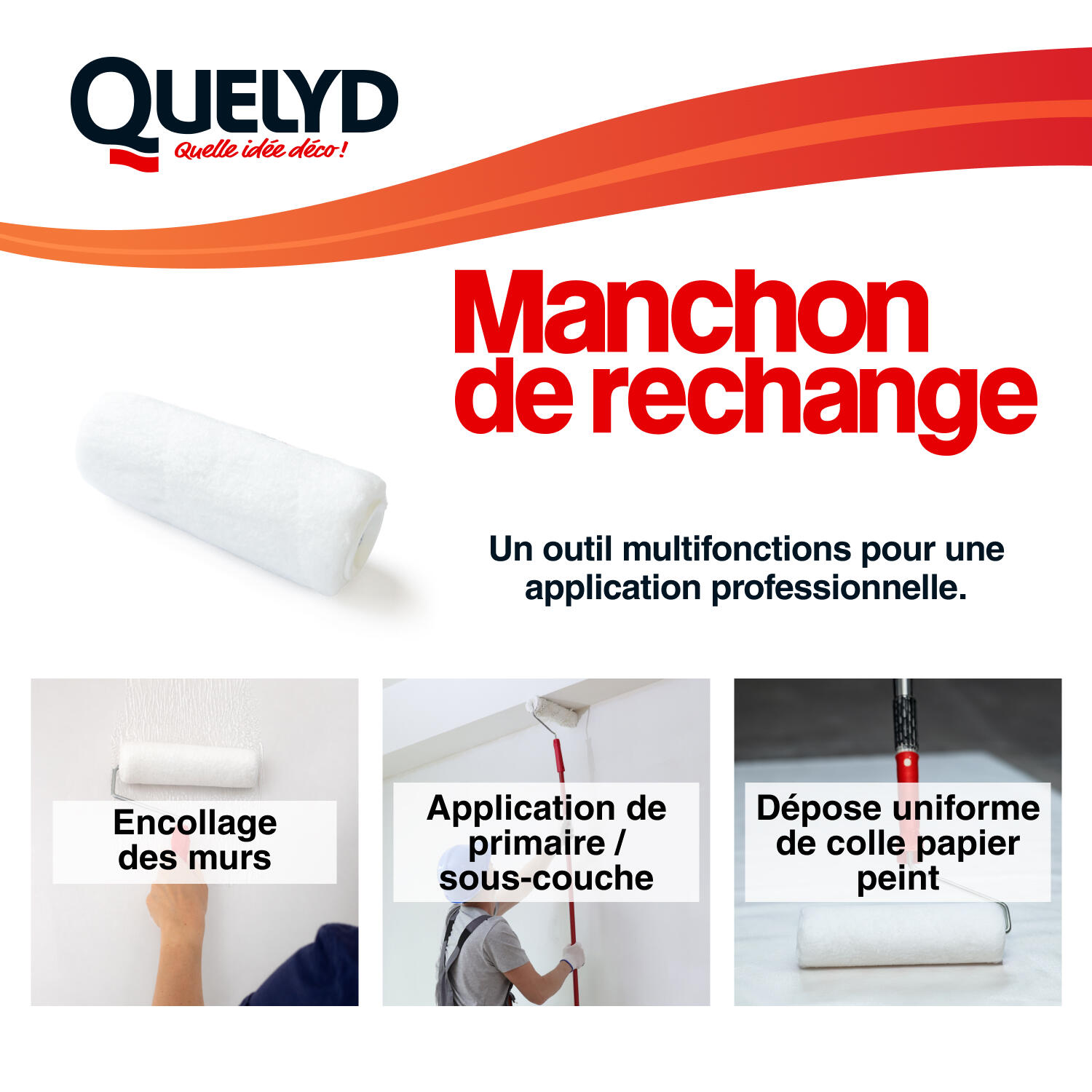 Manchon pour rouleau à encoller QUELYD - 4