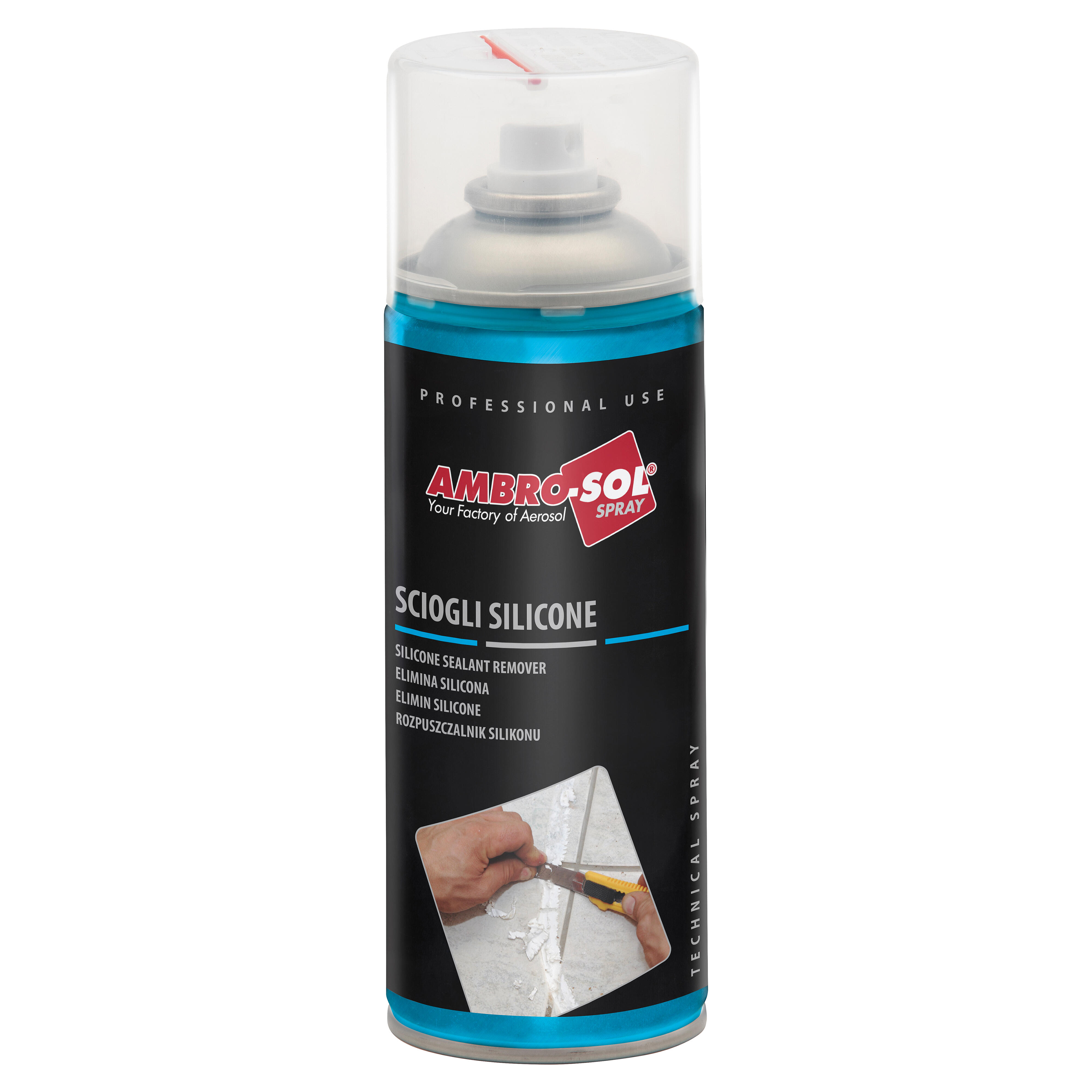Zmywacz silikonu w sprayu Ambro-Sol 400 ml - 2