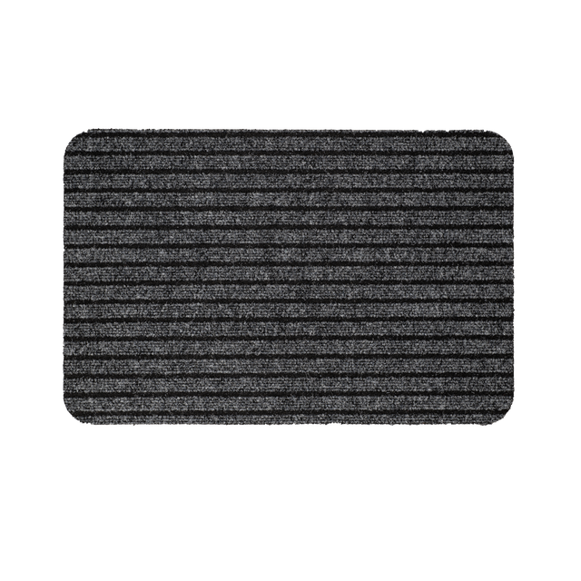 Zerbino Nolan in polipropilene grigio rettangolare, L 60 x L 40 cm