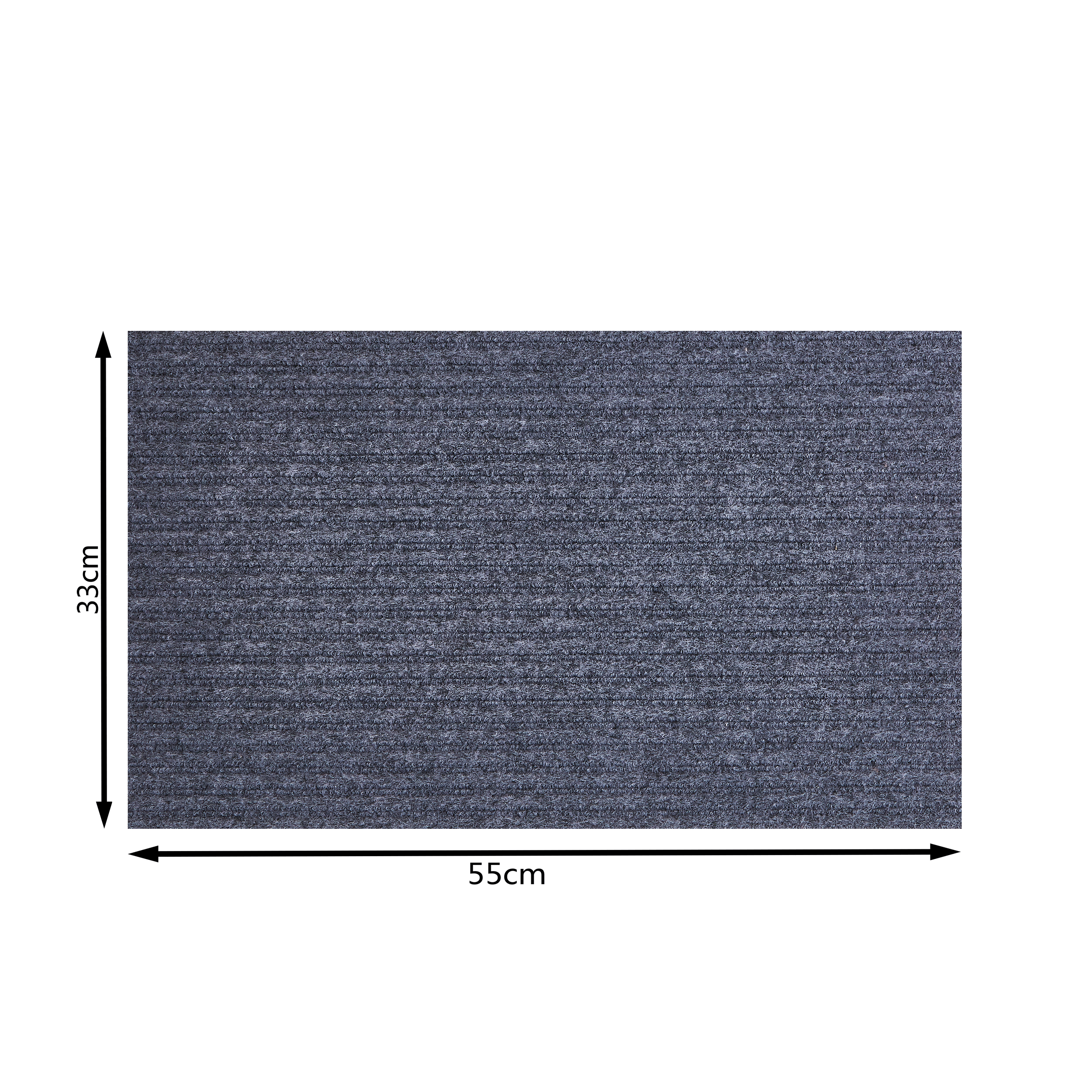 Paillasson gris l.33 cm x L.55 cm, Jean - 3