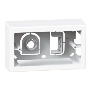 Scatola Di Derivazione In Porcellana Per Impianti A Vista - Bianco, Con Tre Fori Per Cavi (10x5 Cm)