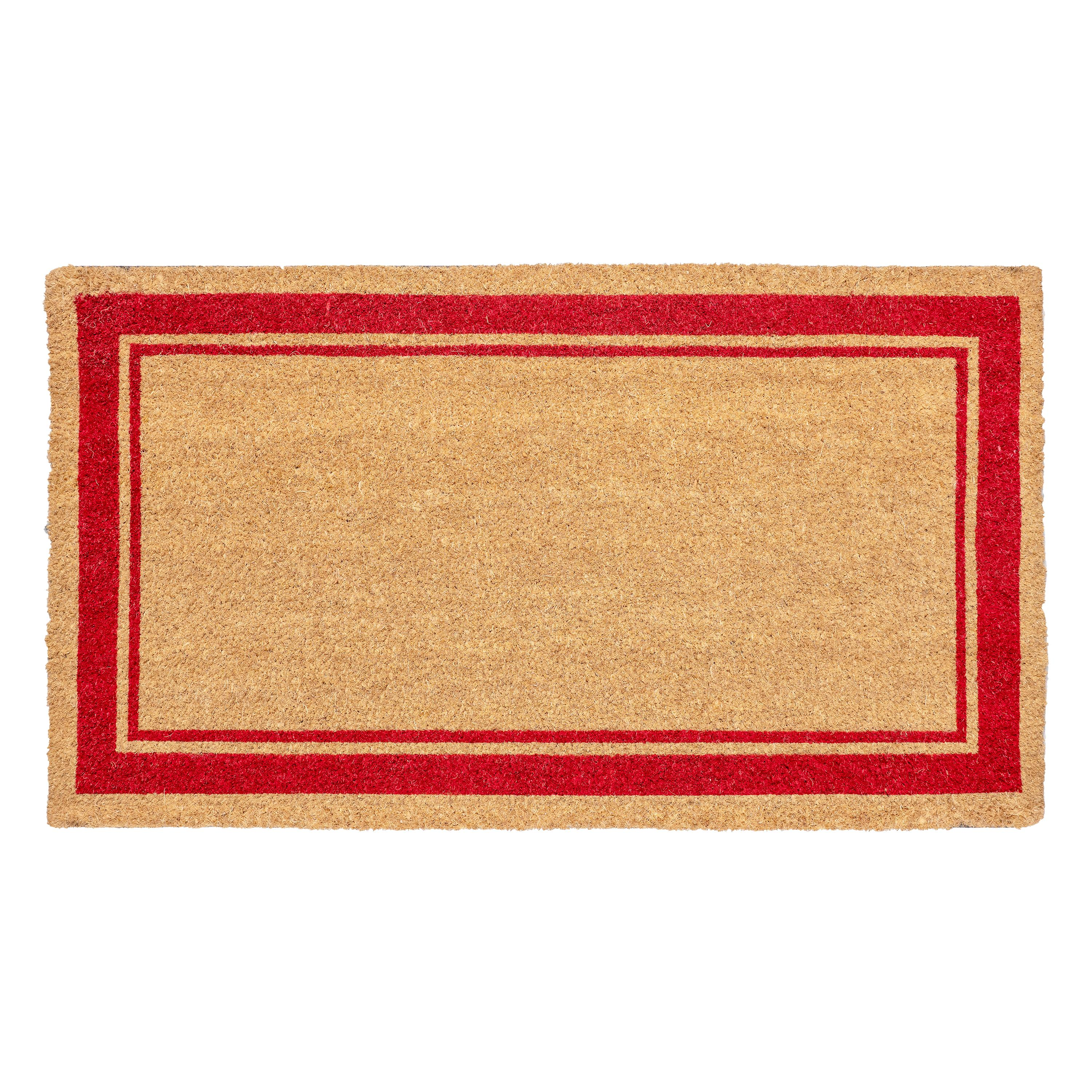 Felpudo coco marco inspire beige, rojo 40 x70 cm