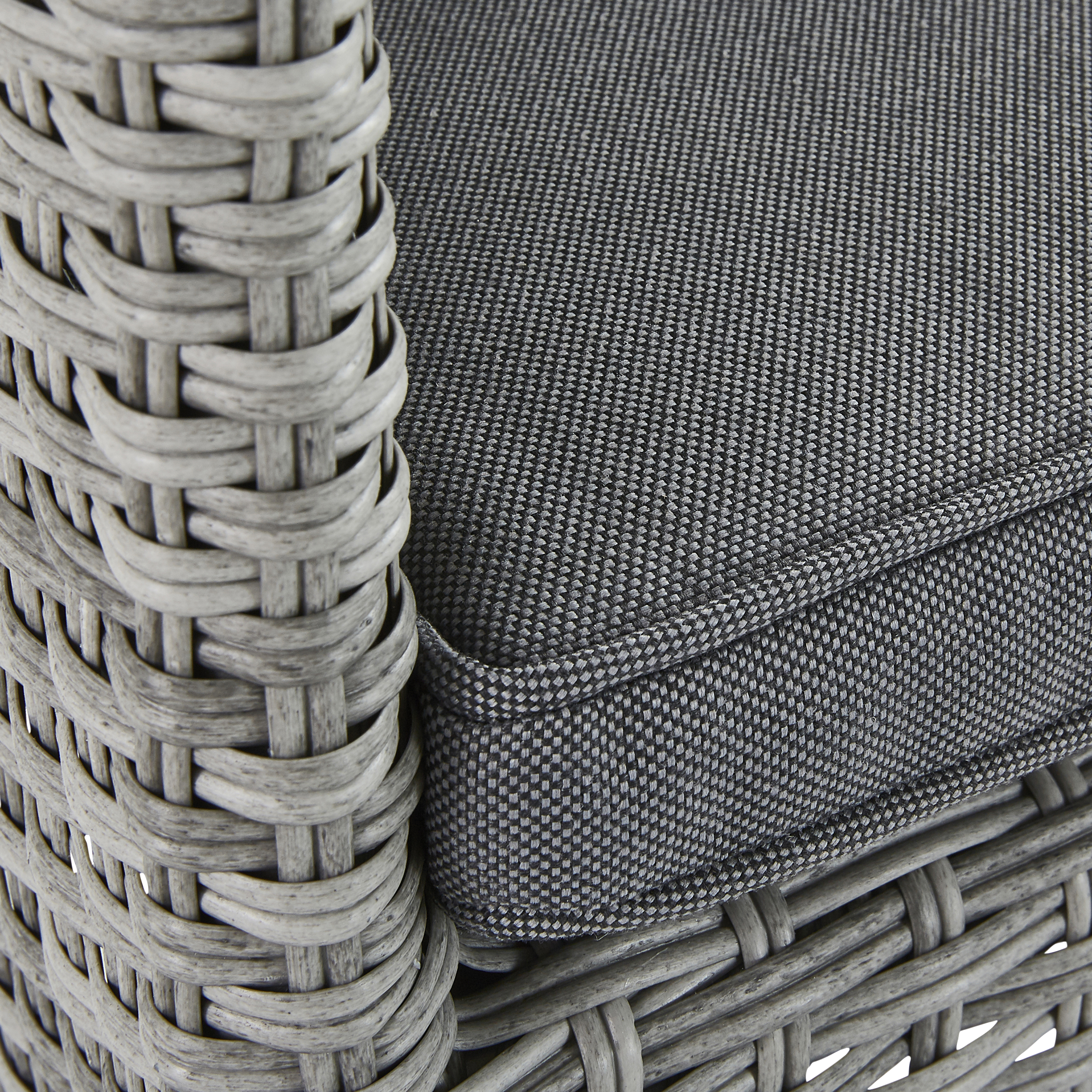 Cadeira de rattan cinza escuro Naterial Davos - 7