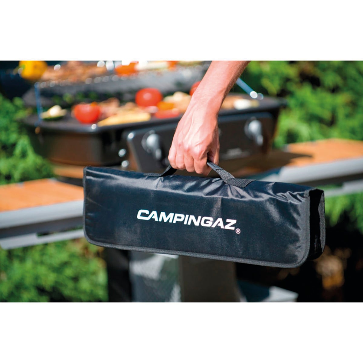 Set di accessori per cibo per barbecue  in acciaio CAMPINGAZ Borsa utensili in tessuto L 14 x L 53.5 x H 6 cm, 10 pezzi - 4
