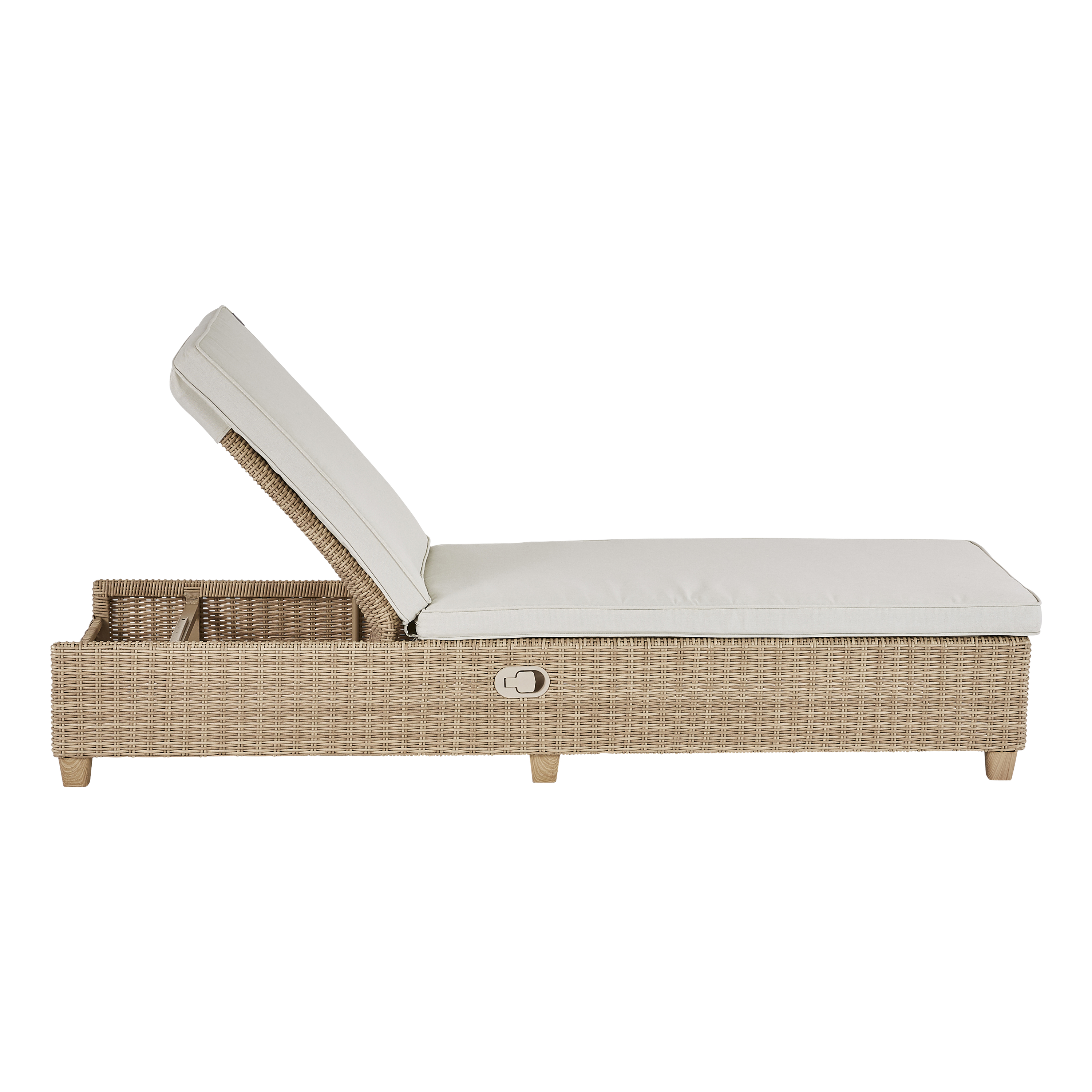 Leżak ogrodowy Medena aluminiowy beżowy Naterial - 15