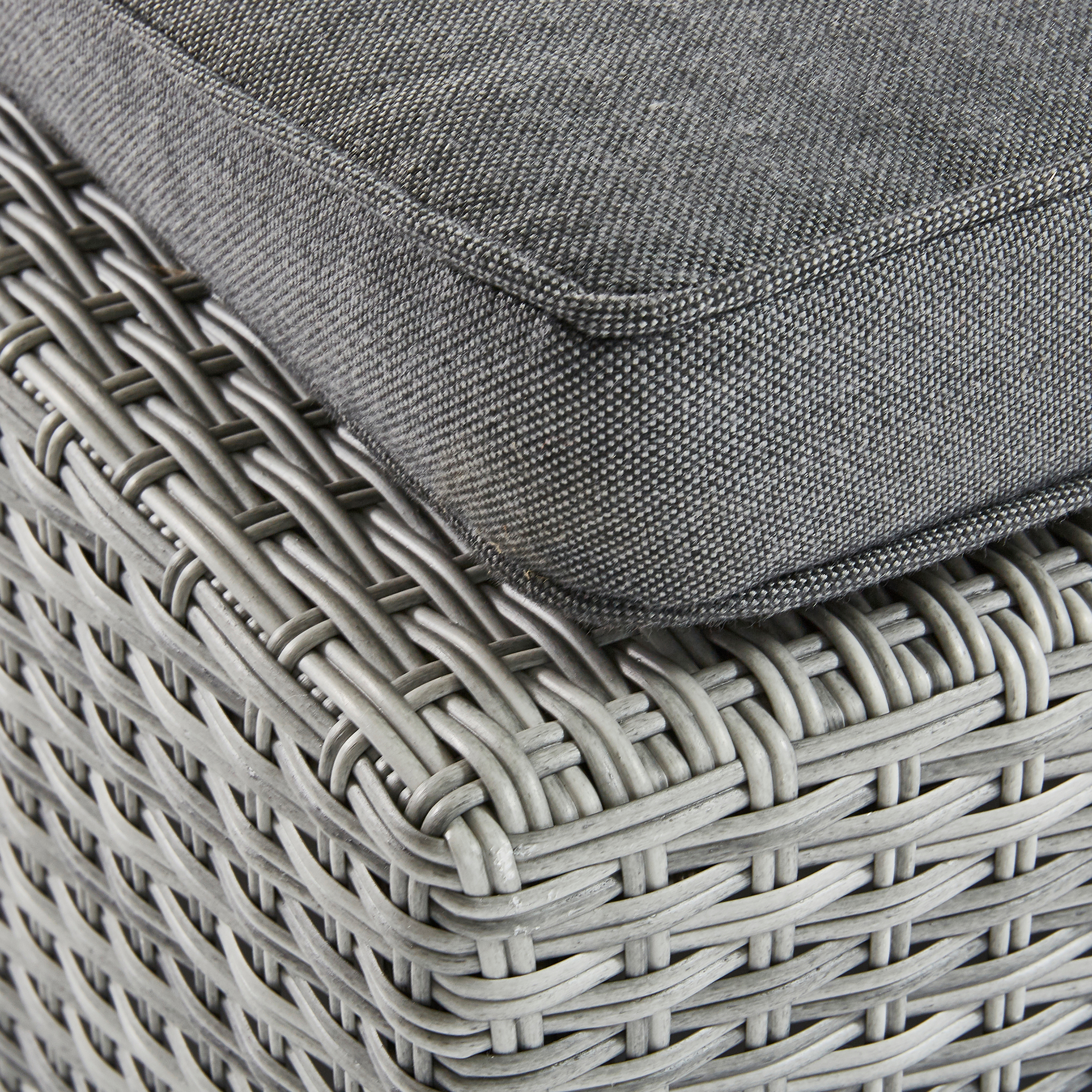 Espreguiçadeira de rattan cinza NATERIAL DAVOS 197X65X36CM - 18