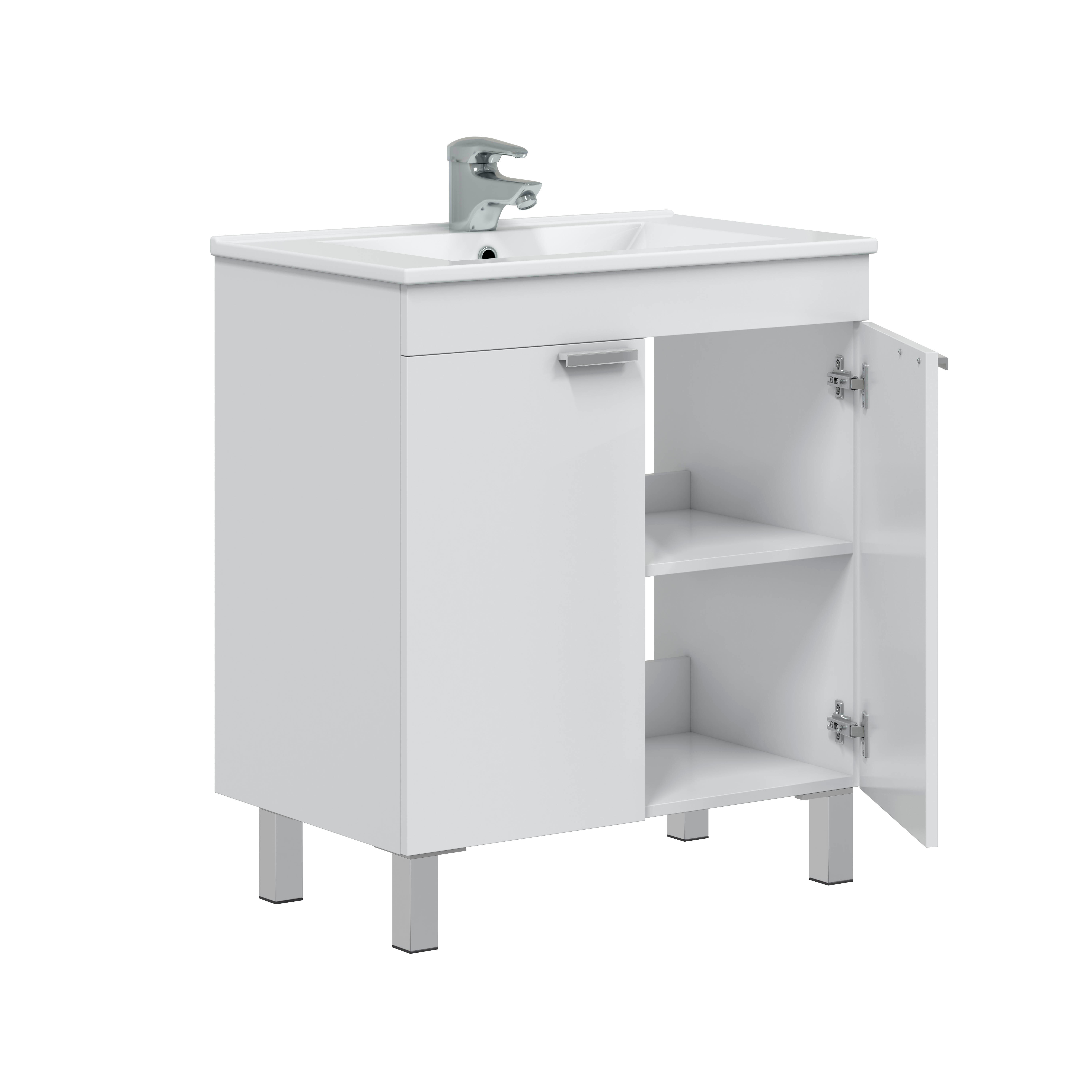 MUEBLE DE BAÑO NEXA BLANCO 70X45CM 2 PUERTAS - 3