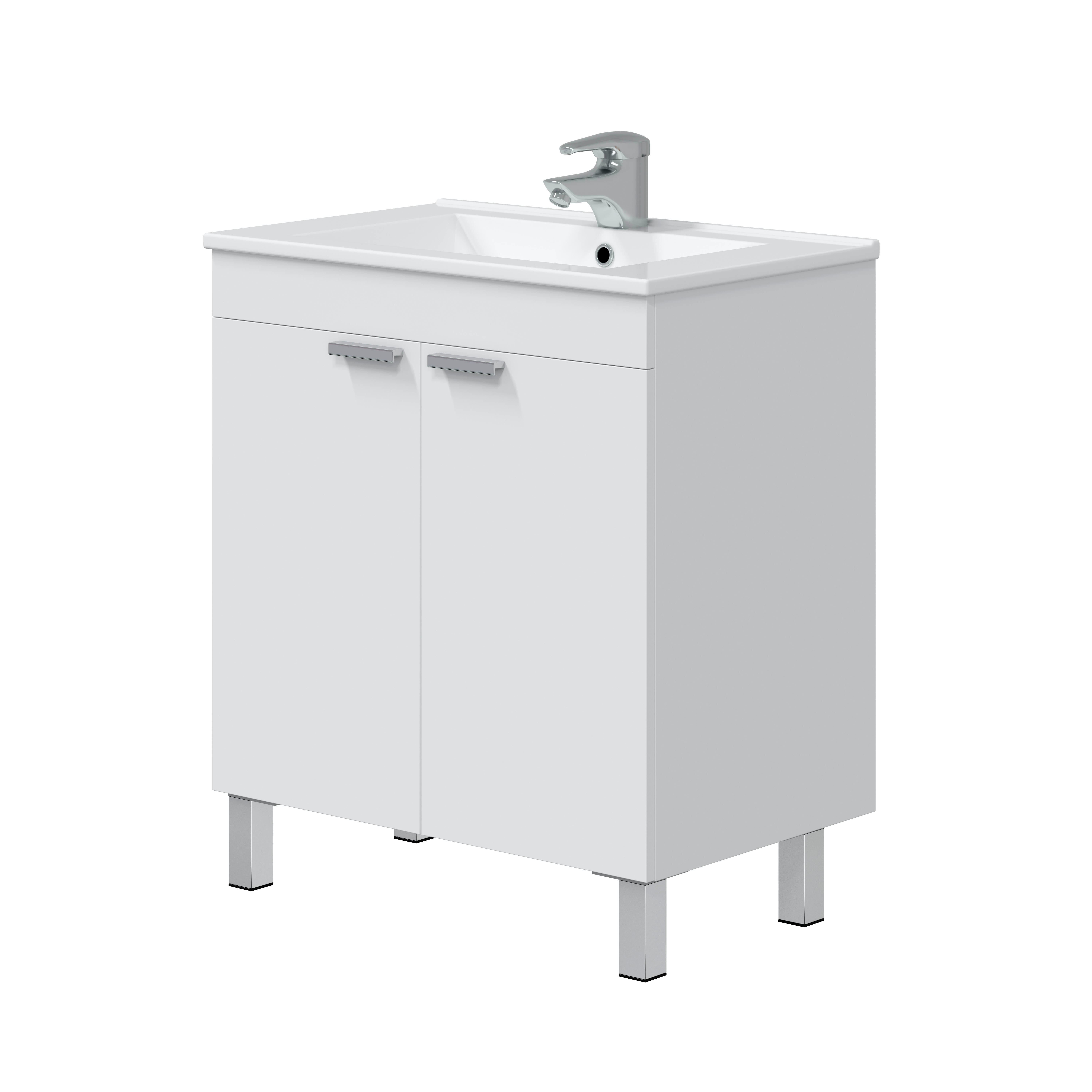 MUEBLE DE BAÑO NEXA BLANCO 70X45CM 2 PUERTAS - 2