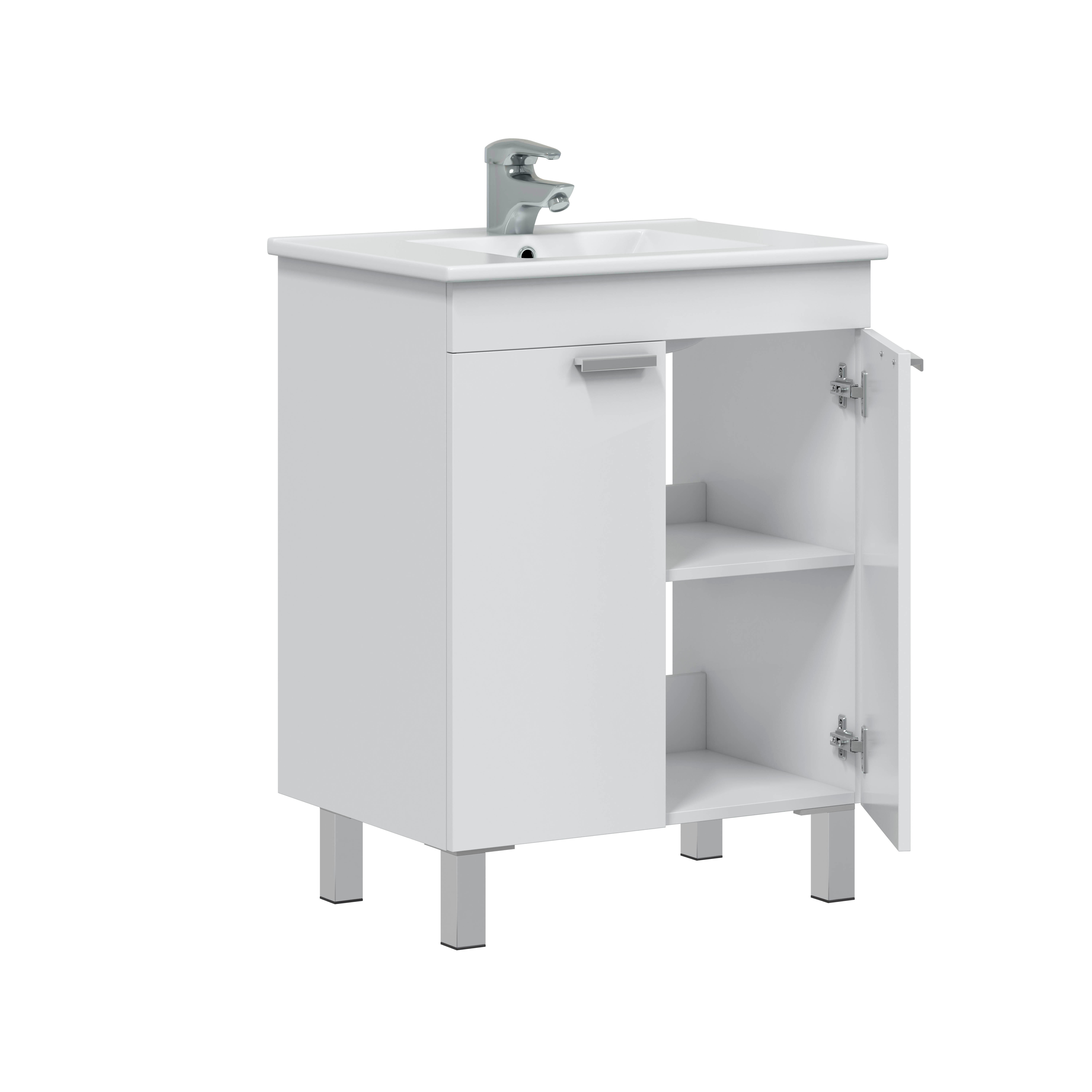 MUEBLE DE BAÑO NEXA BLANCO 60X45CM 2 PUERTAS - 3
