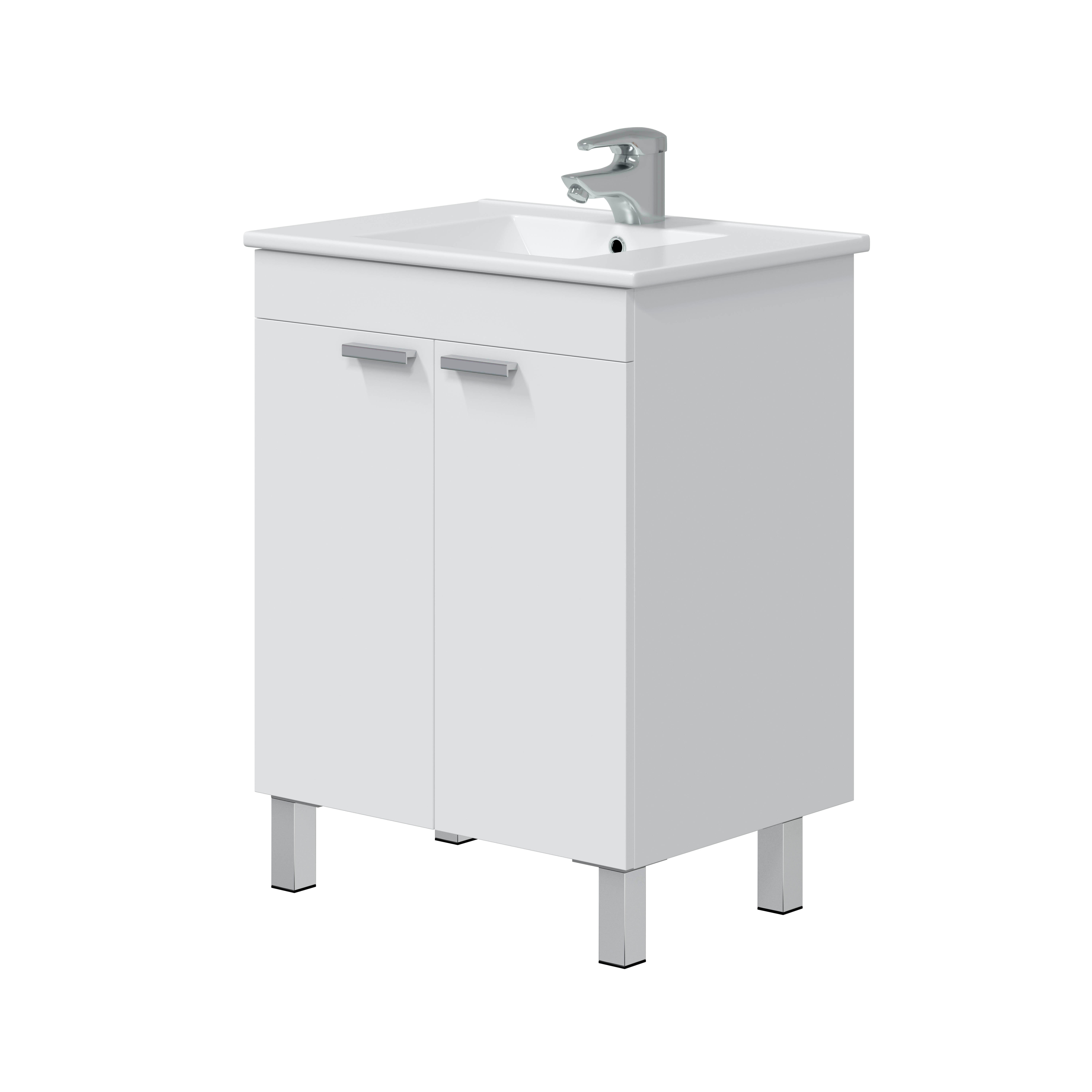 MUEBLE DE BAÑO NEXA BLANCO 60X45CM 2 PUERTAS - 2