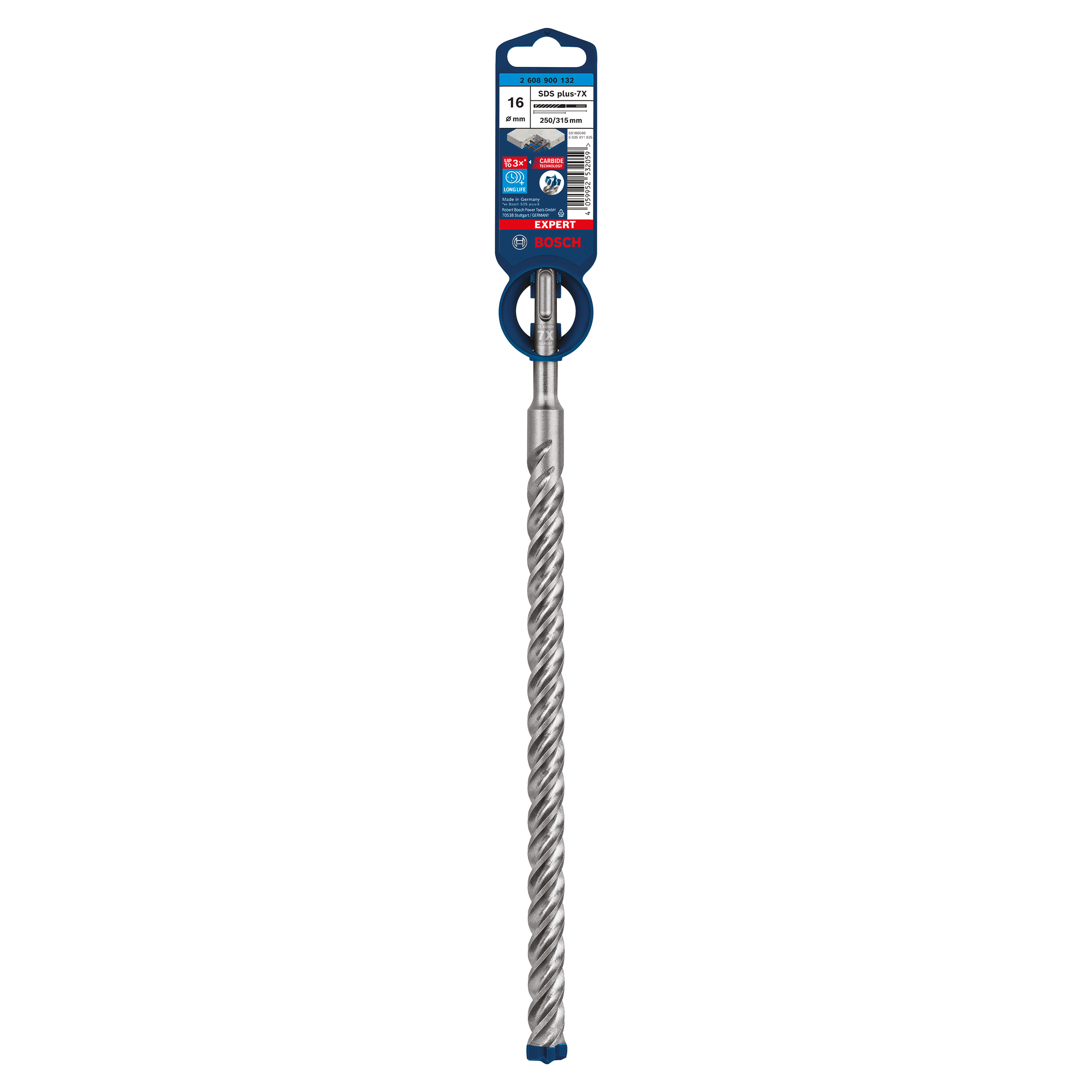 Wiertło do betonu 4-ostrzowe SDS-Plus 16x310 mm Bosch - 4