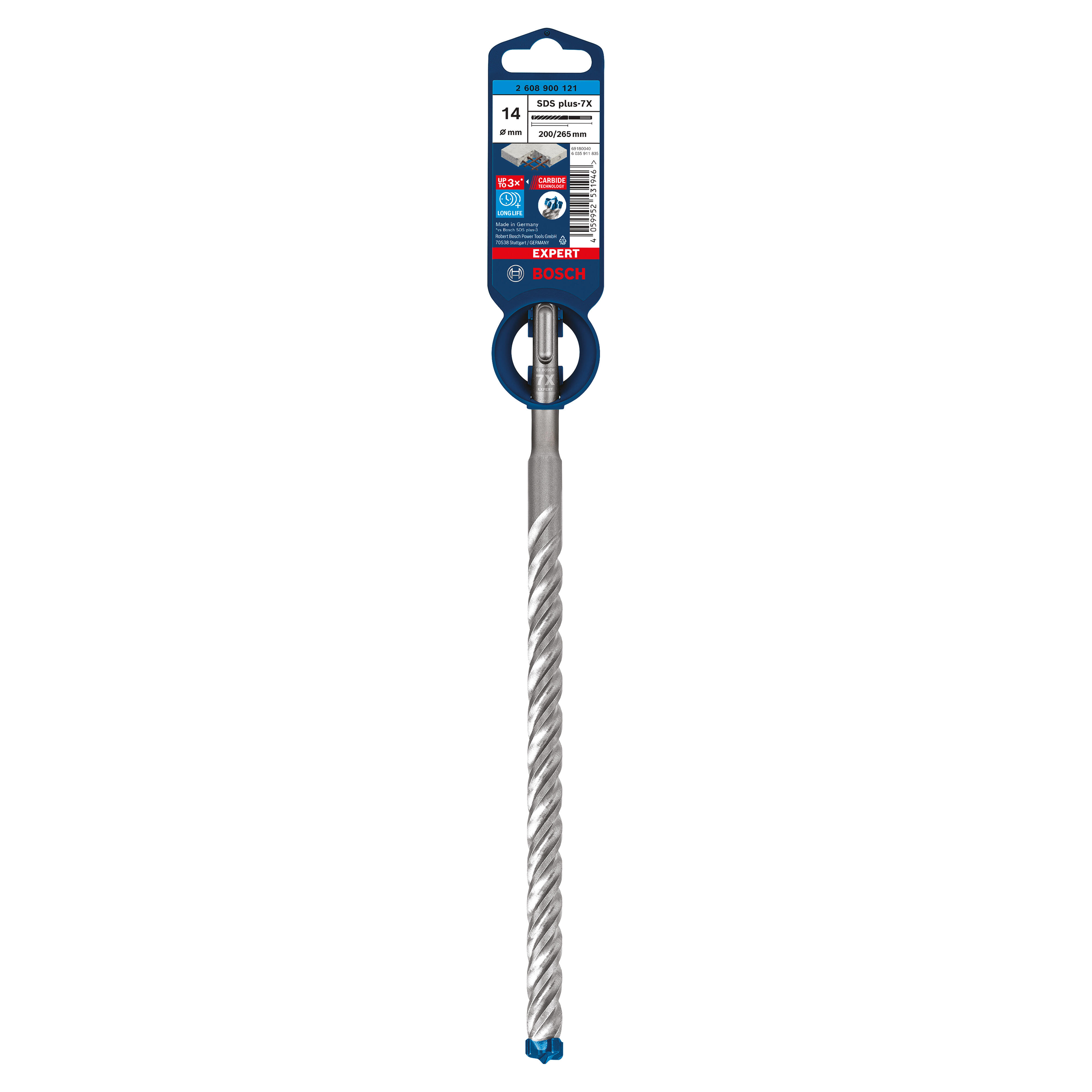Wiertło do betonu 4-ostrzowe SDS-Plus 14x265 mm Bosch - 4