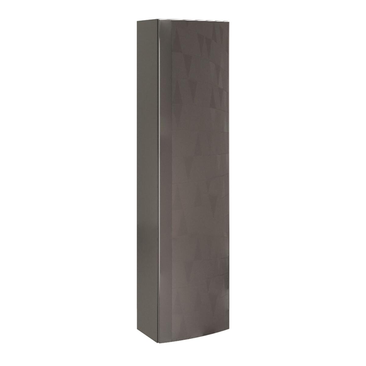 Colonna per mobile bagno Armonia 1 anta P 16 x L 33 x H 140 cm grigio scuro mdf - 4