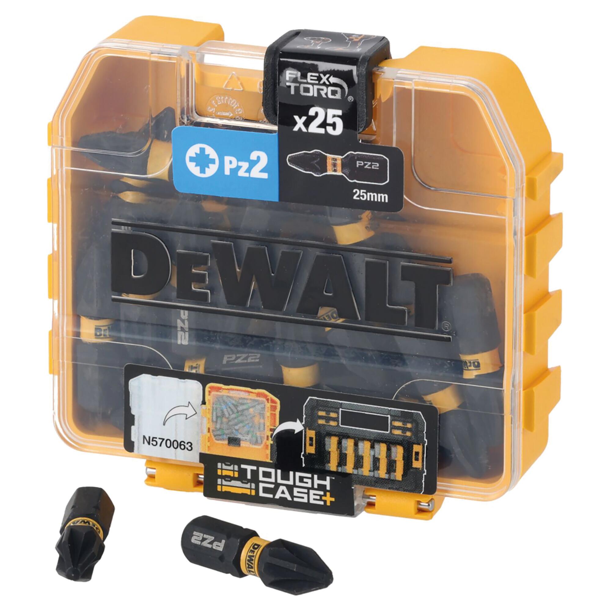 Zestaw bitów PZ2 Torsion DT70556T-QZ DeWalt, 25 szt. - 2