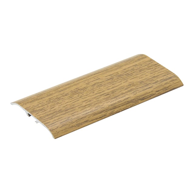 Profilo di finitura da incollare Havana in alluminio spazzolato rovere naturale Sp 42mm x L 270 x L 4.5 cm
