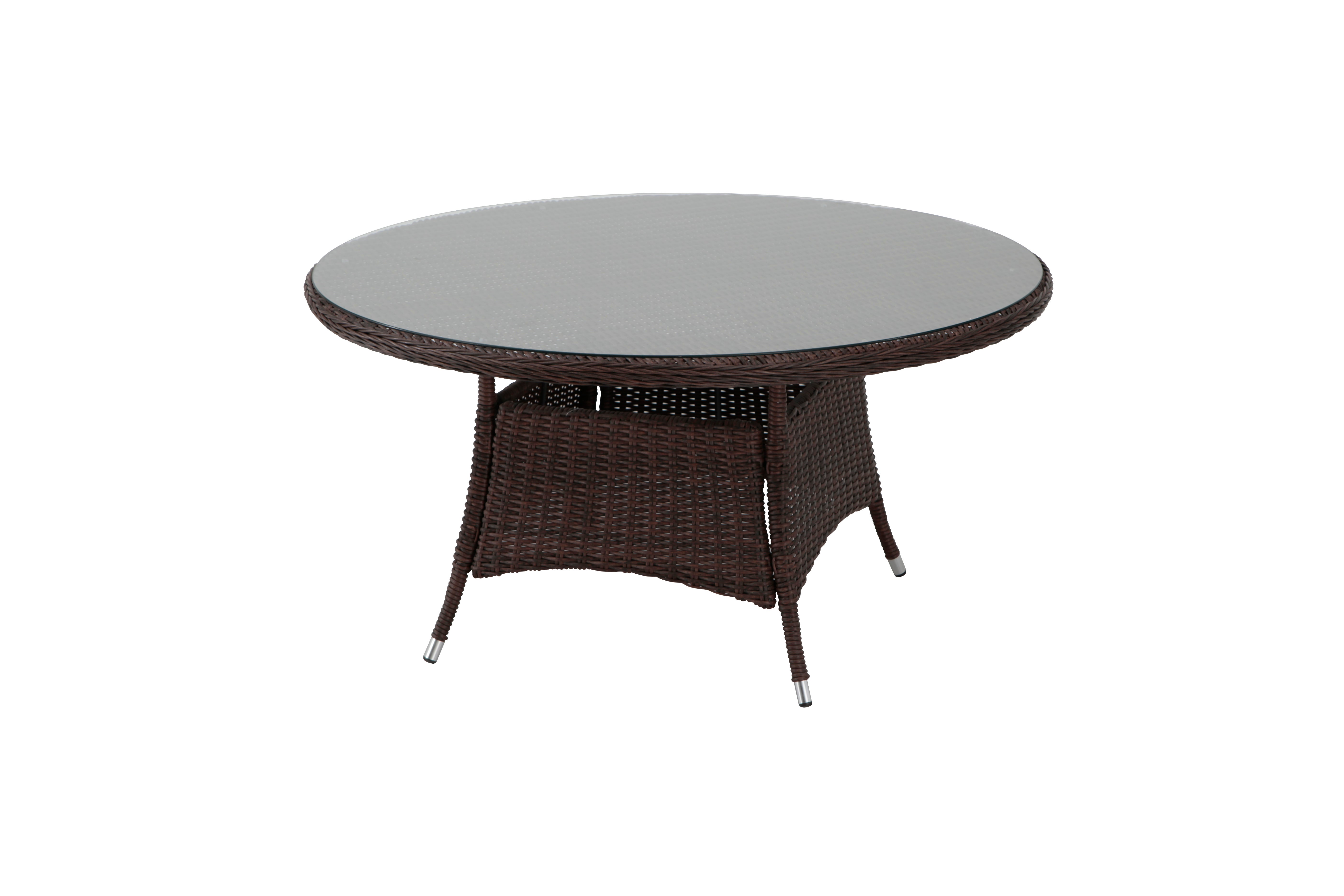Mesa de jardín de aluminio naterial costa rica choco de ø140x73 cm