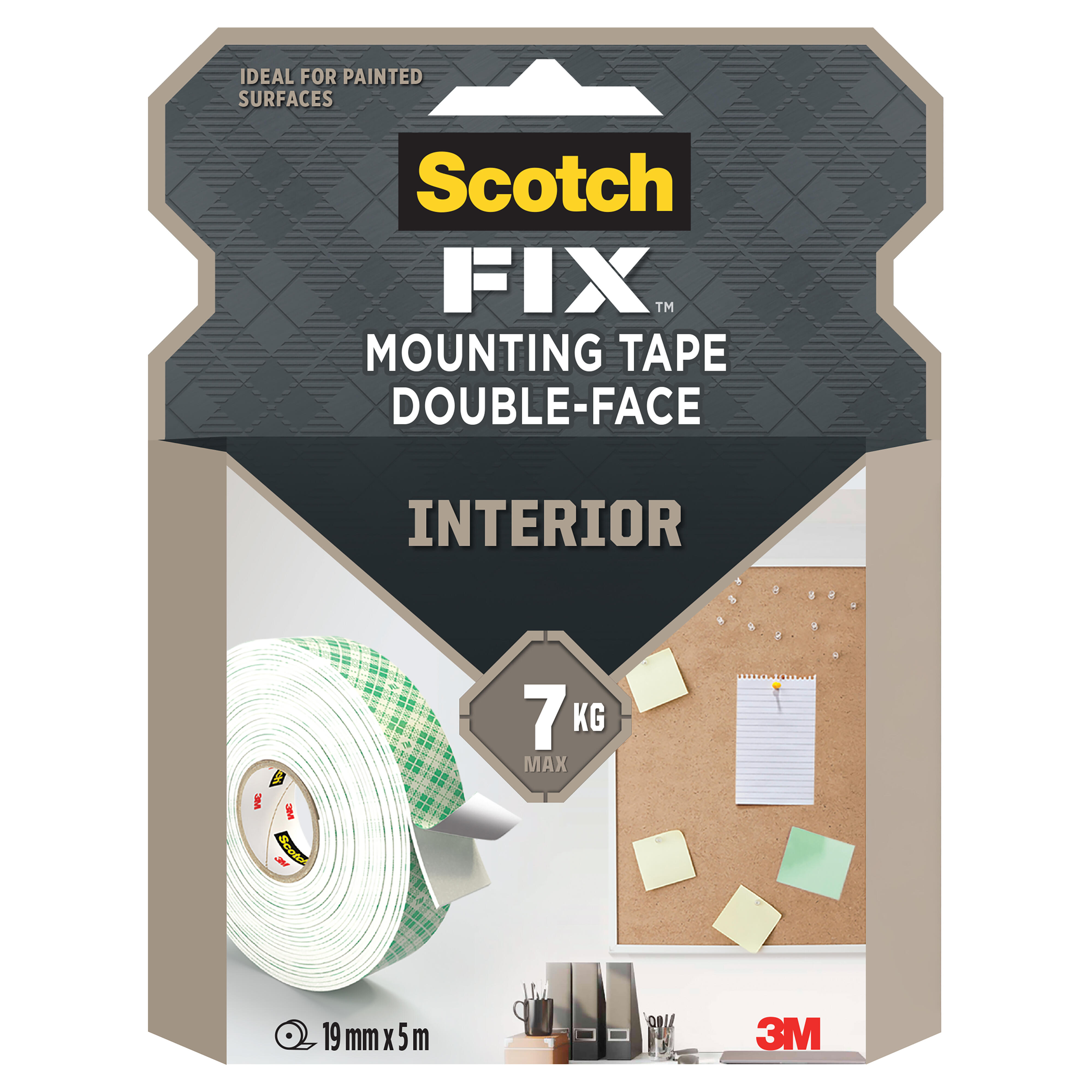 Taśma montażowa Scotch dwustronna wewnętrzna 19 mmx5 m - 3