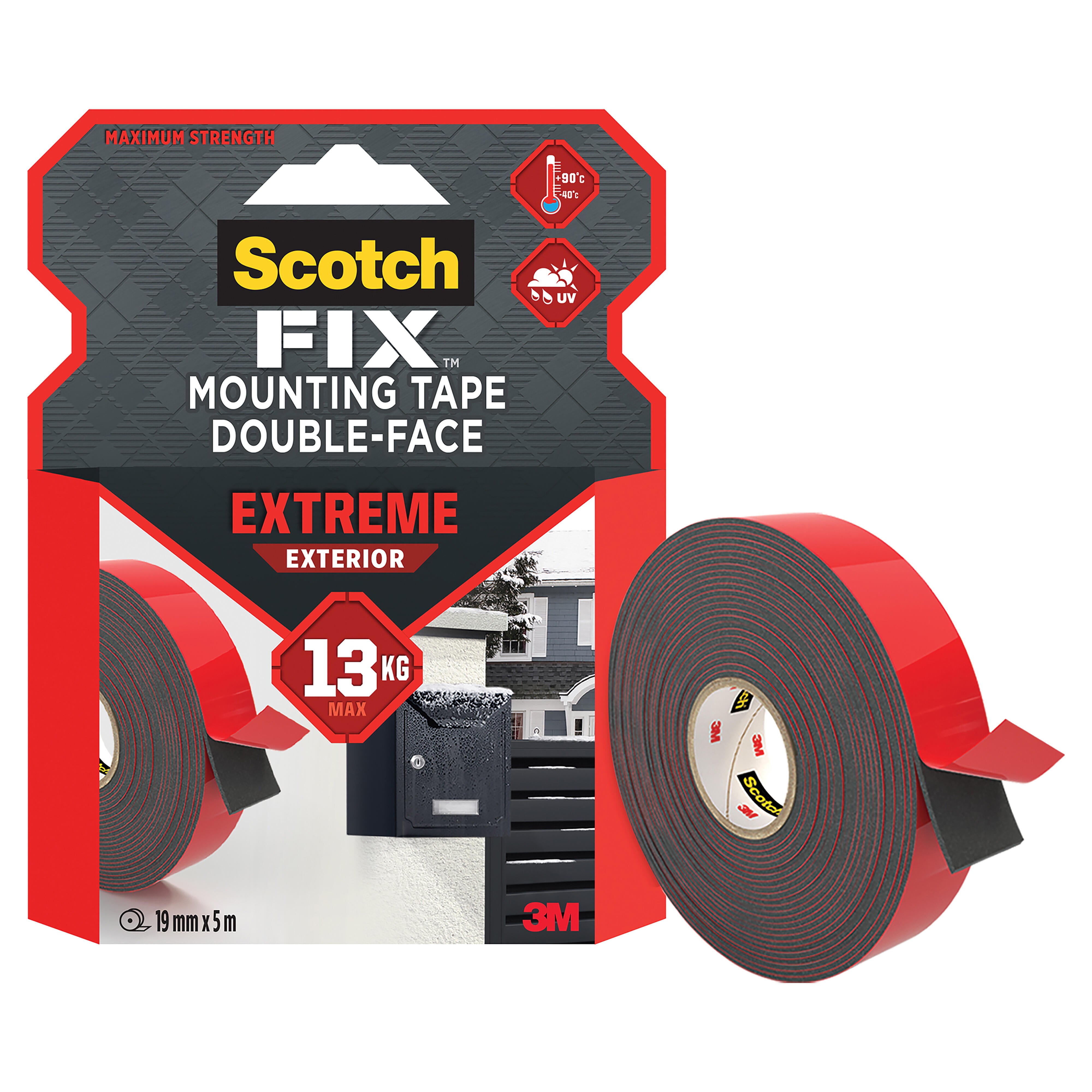 Taśma montażowa Scotch dwustronna extremalna 19mmx5 m - 2