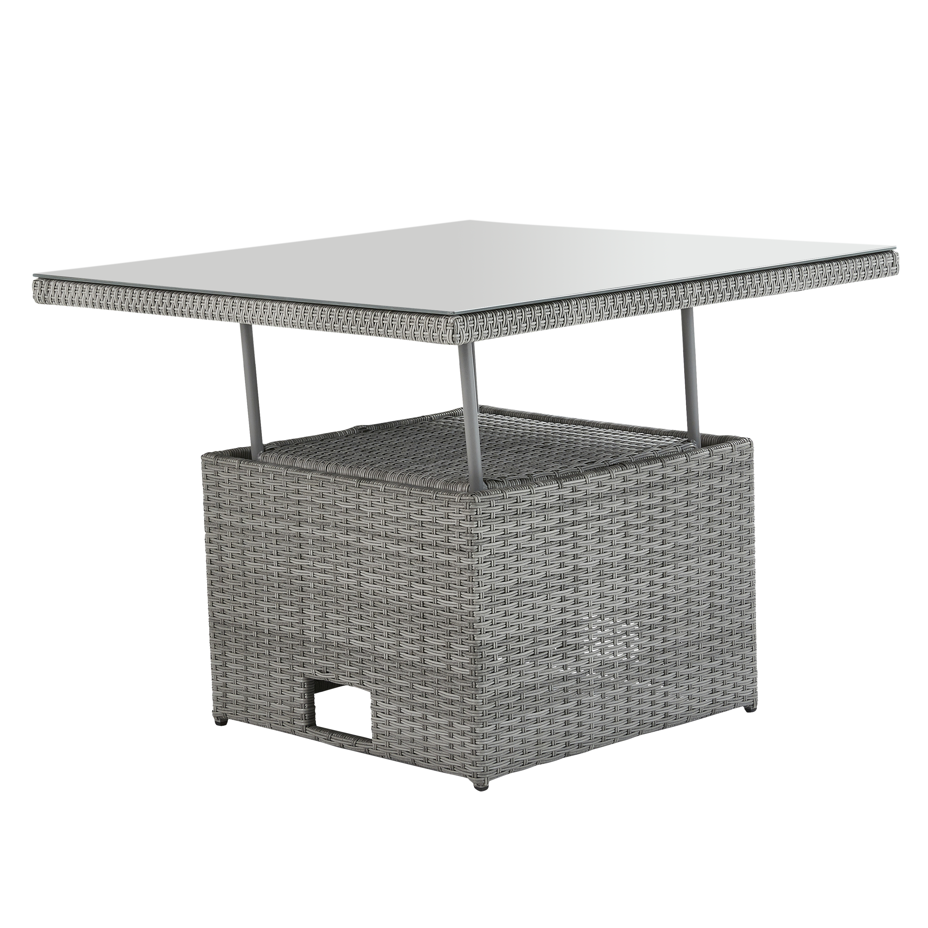 Salon de jardin gris Davos NATERIAL, 6 personnes - 4