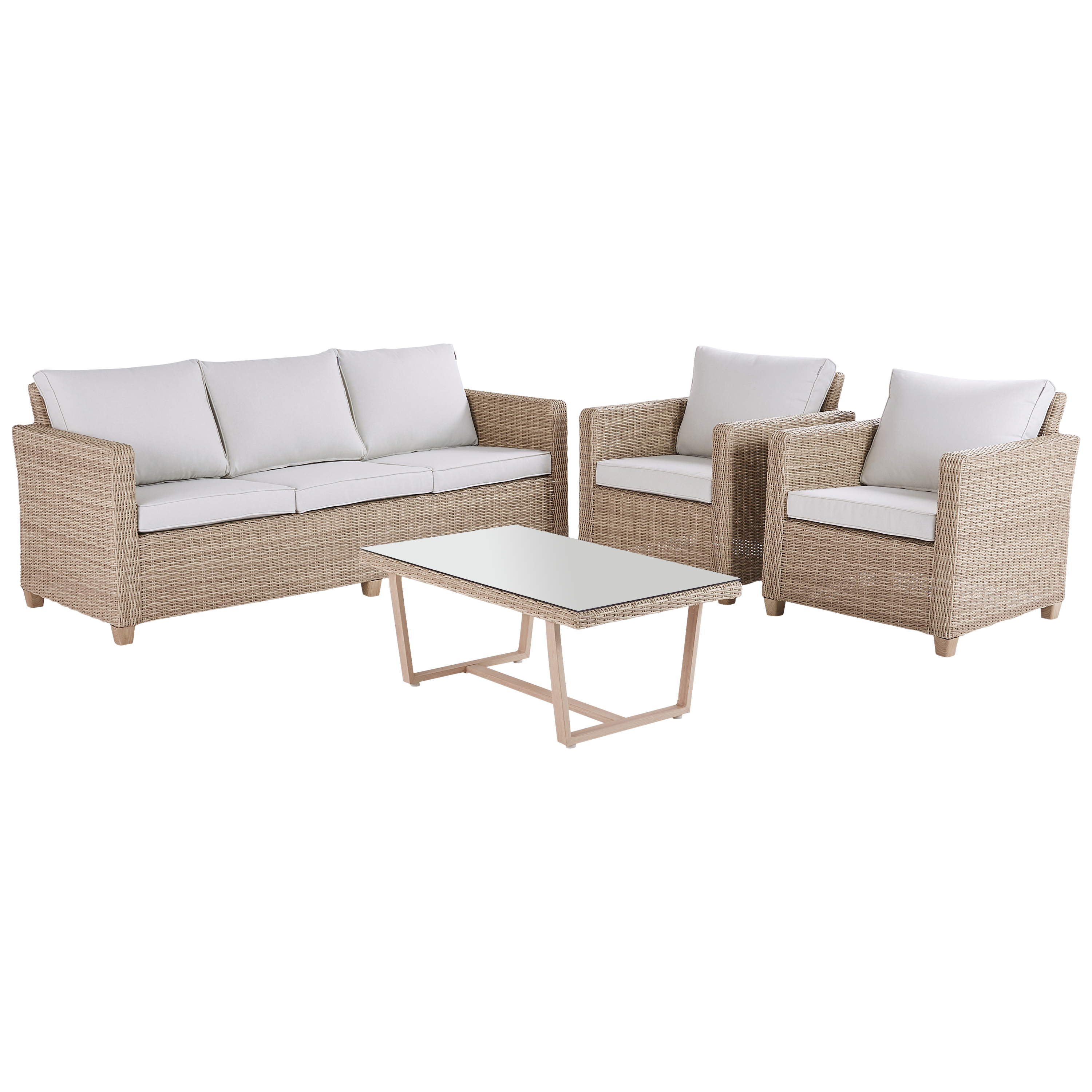 Conjunto jardim relax sofá mesa Medena Naterial - 2