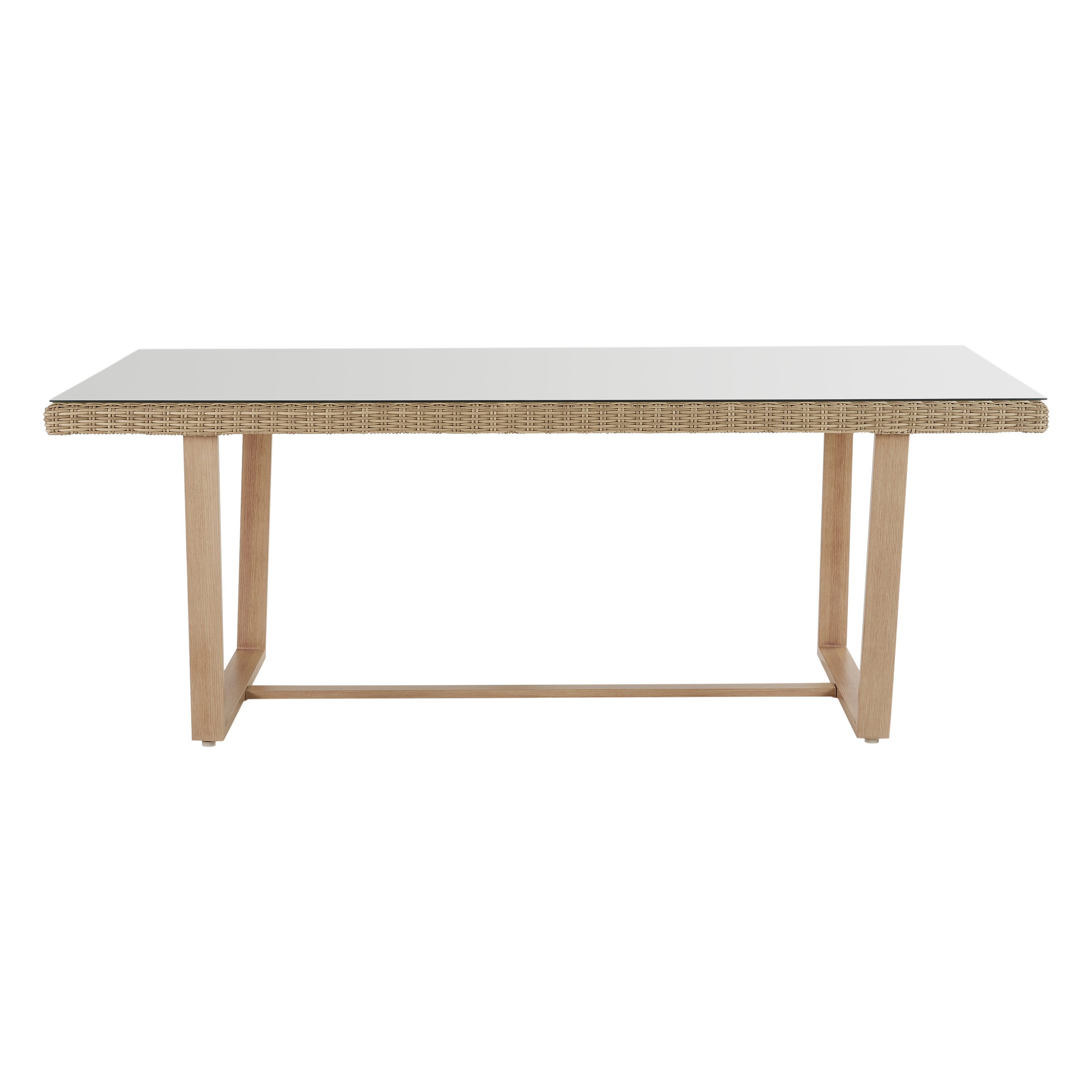 Mesa de rattan NATERIAL MEDENA 200X100X74CM - 30