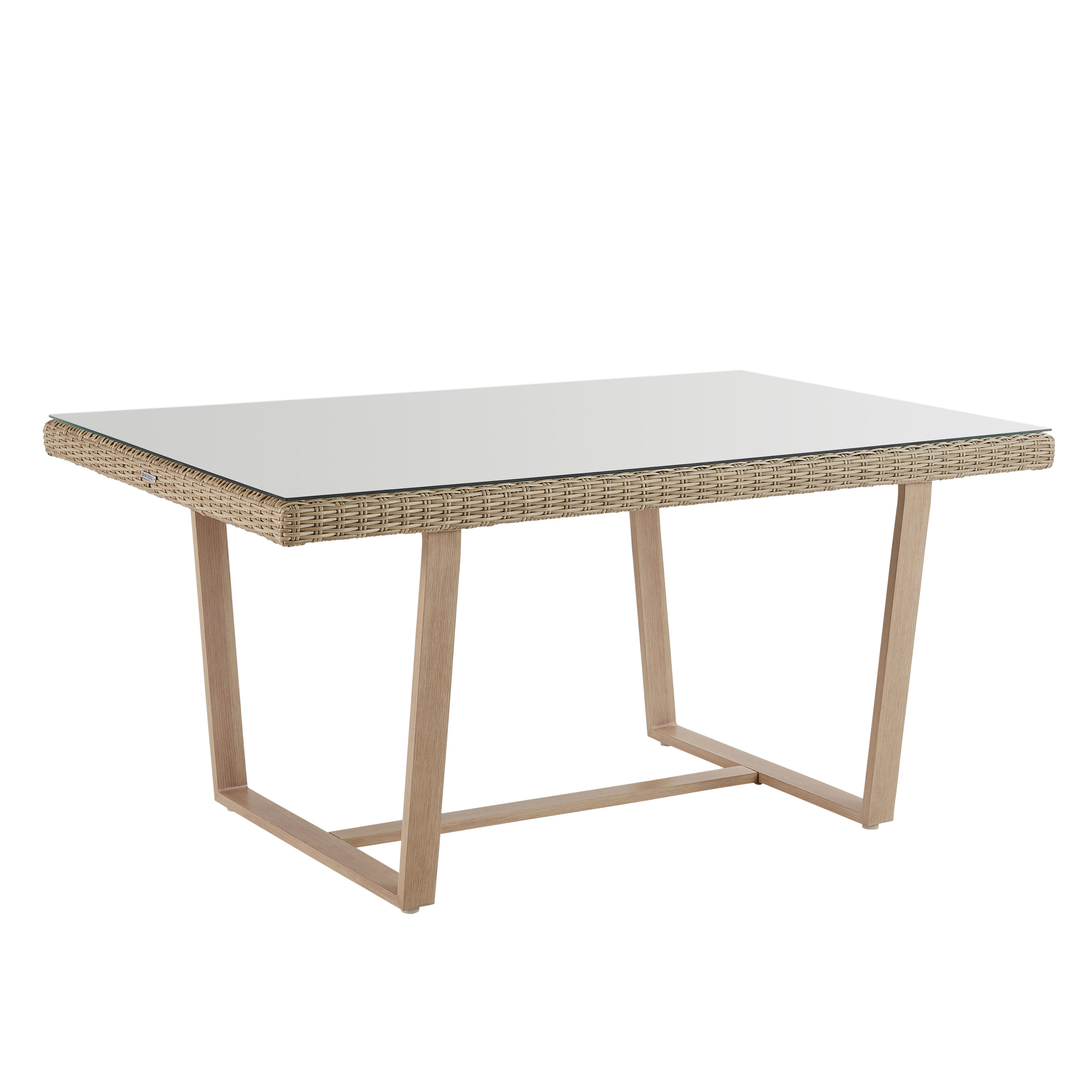 Stół ogrodowy Medena 100x200 cm beżowy Naterial