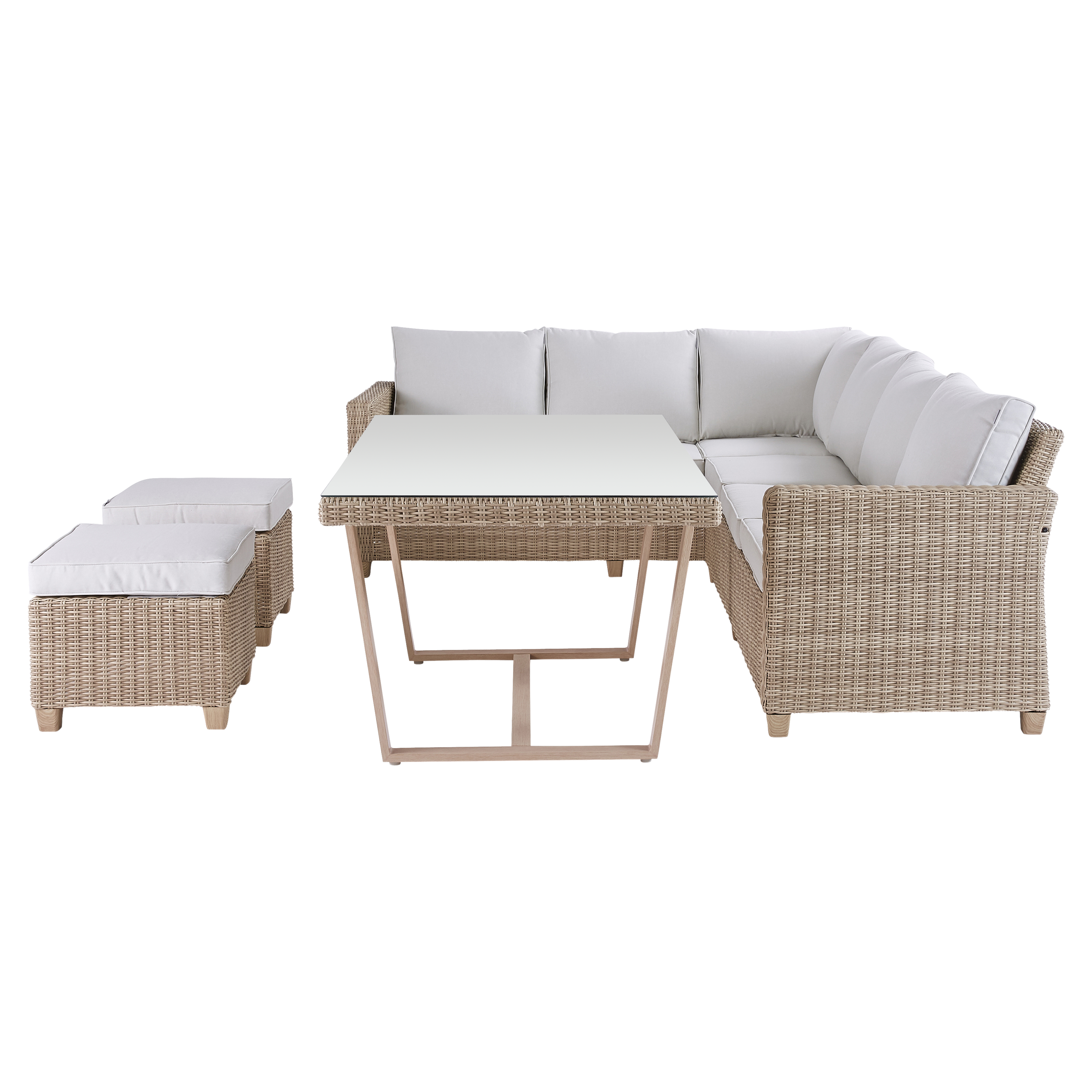 Salon de jardin en résine Medena NATERIAL, 7 personnes - 5