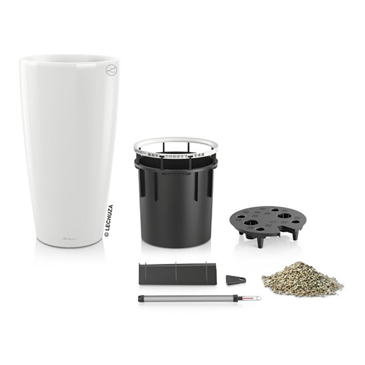 Vaso autoirrigante Rondo Premium LECHUZA in polipropilene nero H 56 x ø 32 cm - 5
