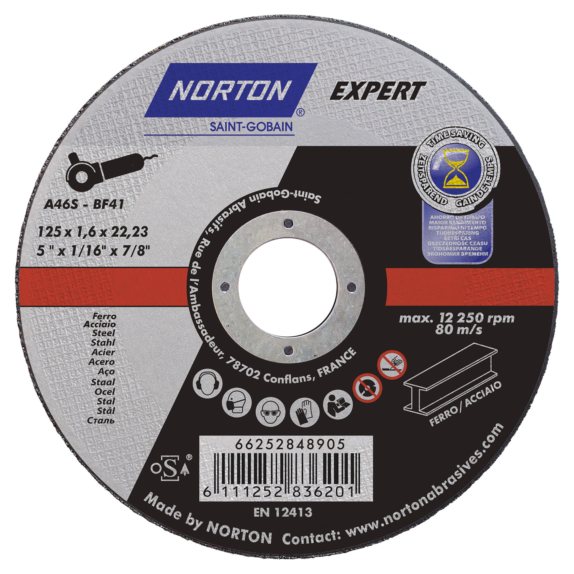 Tarcza do cięcia metalu / Inox 125x1,6x22,2 mm - 2