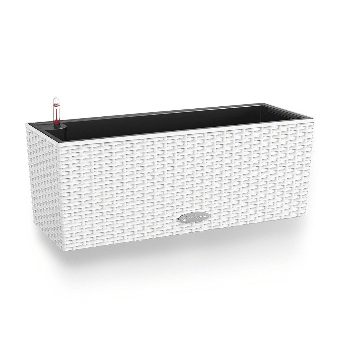Vaso da fiori con riserva d'acqua Cottage, 6 lt bianco rettangolare L 50 x H 19 cm - 2